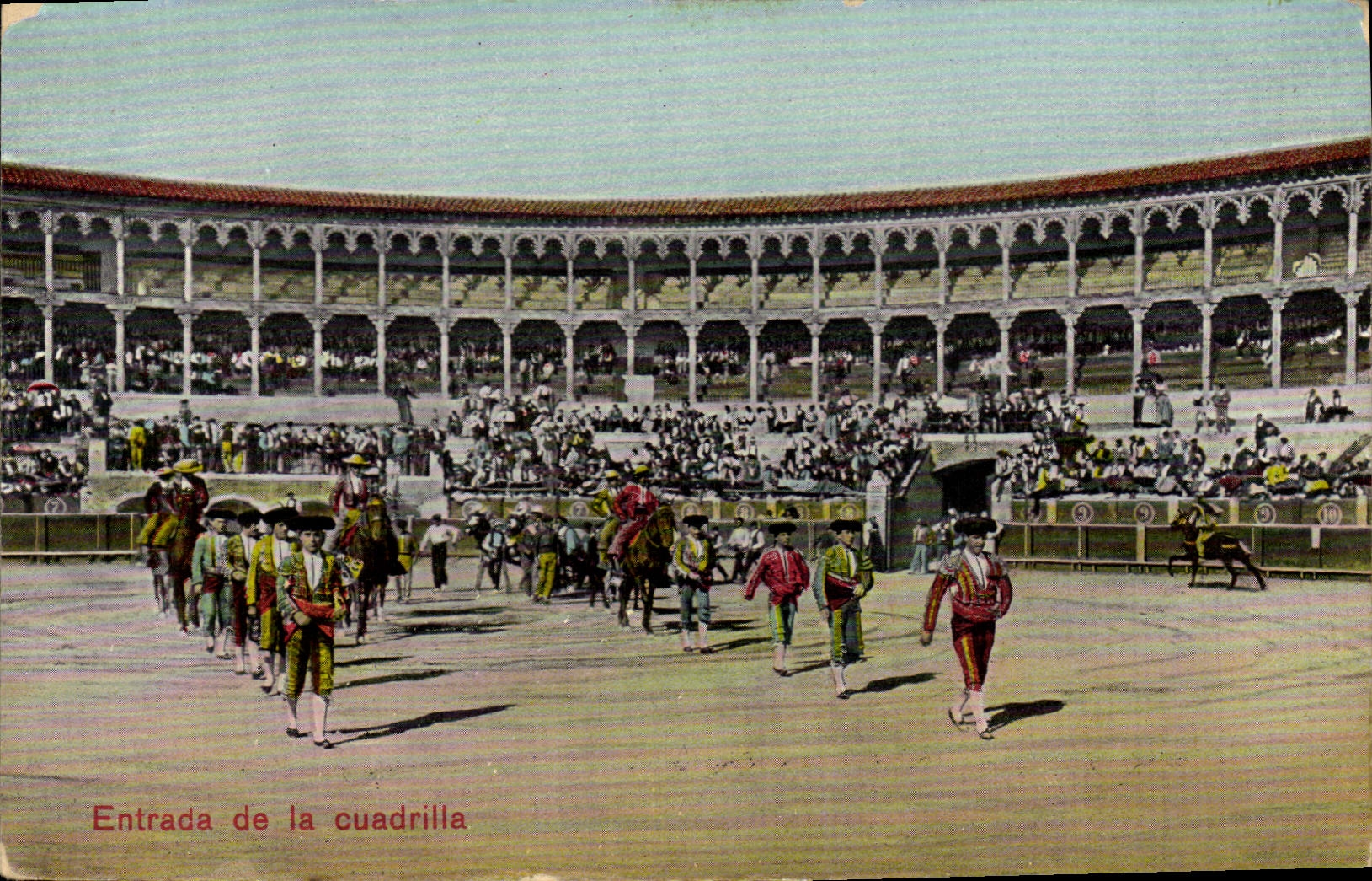 CPA Corrida Course de taureaux Entrada de la cuadrilla