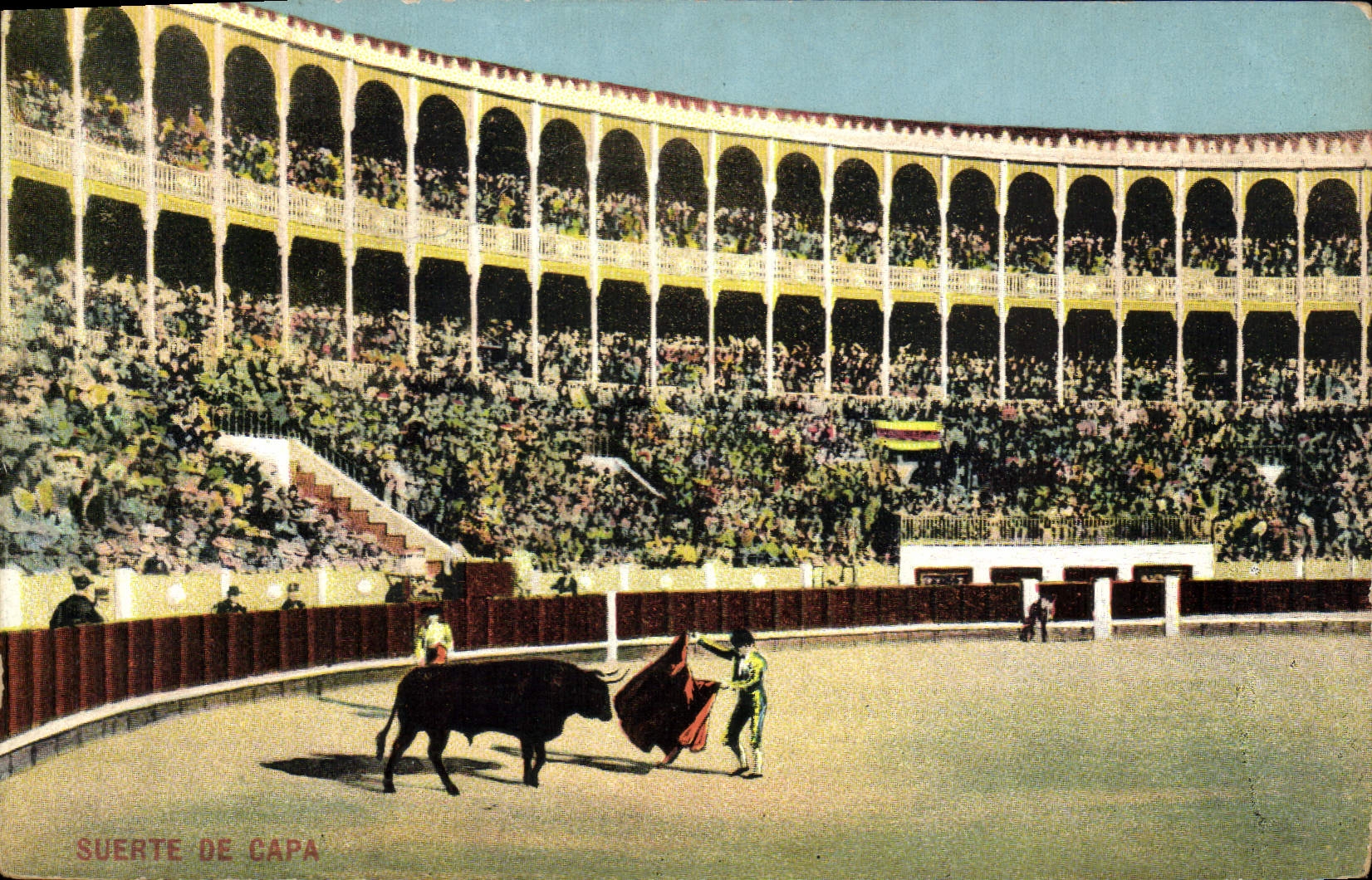 CPA Corrida Course de taureaux Suerte de capa