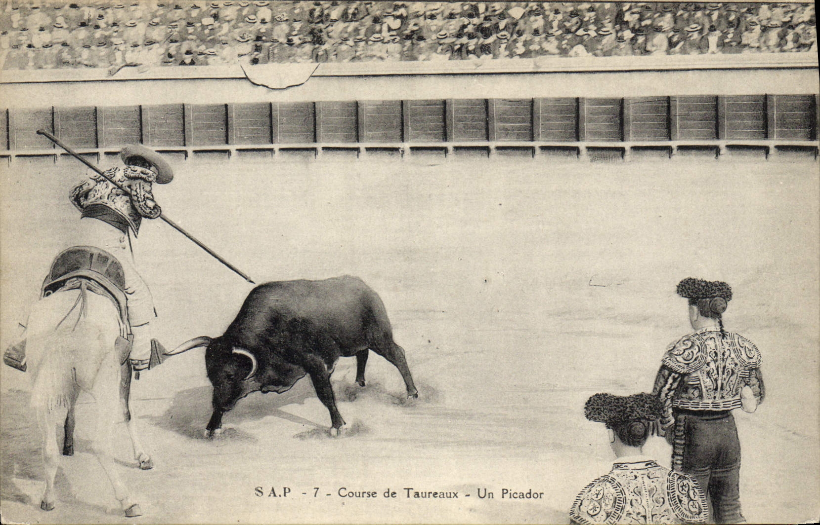 CPA Corrida Course de taureaux Un picador