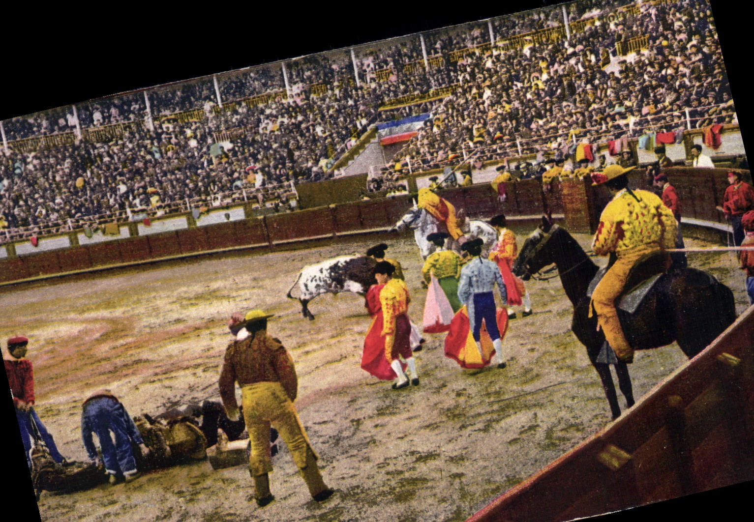 CPA Corrida Course de taureaux Jeu de Picadores