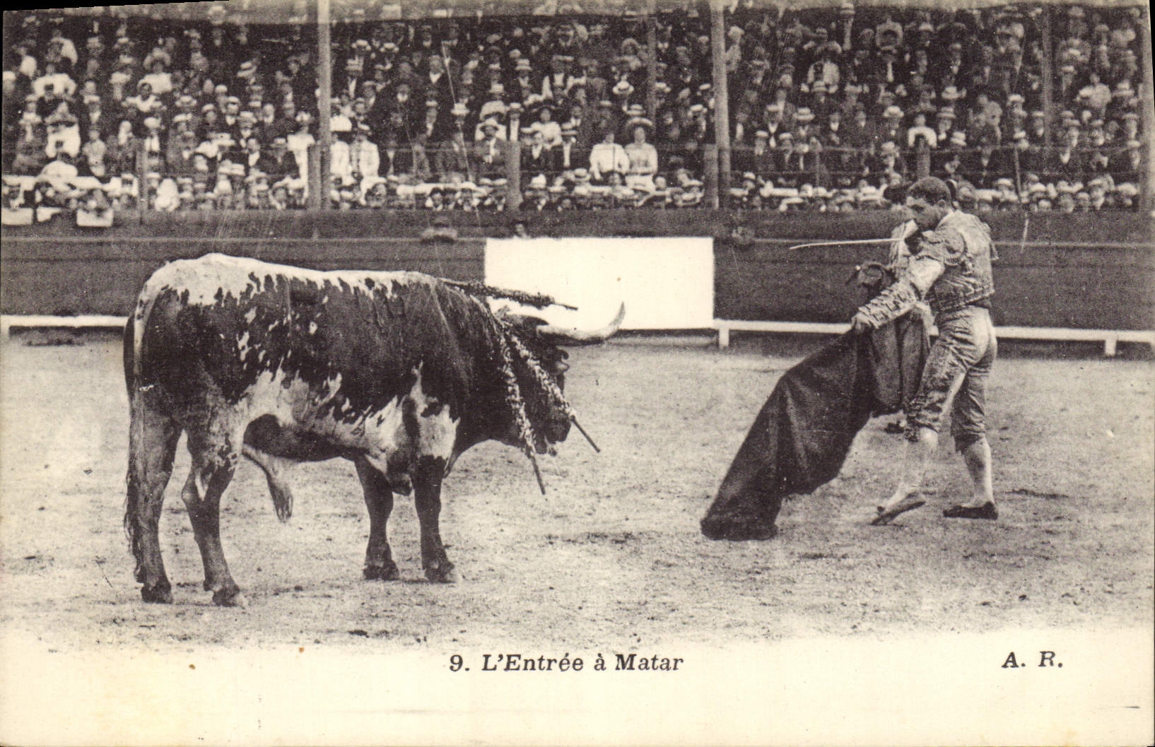CPA Corrida Course de taureaux L'entree a Matar 