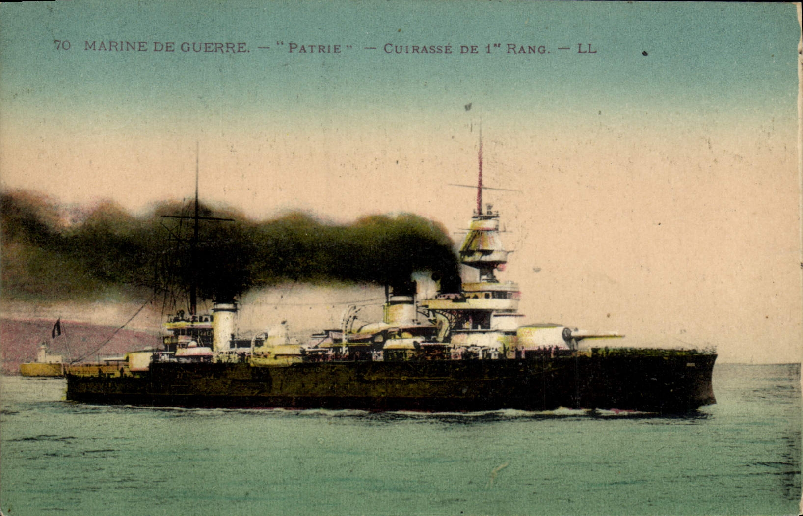 CPA Bateau de Guerre Patrie Cuirasse de 1er rang 