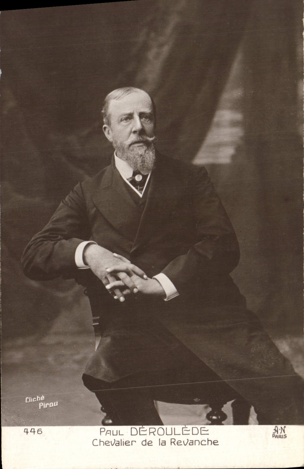 Vintage Postcard Paul Deroulede Knight of Revenge