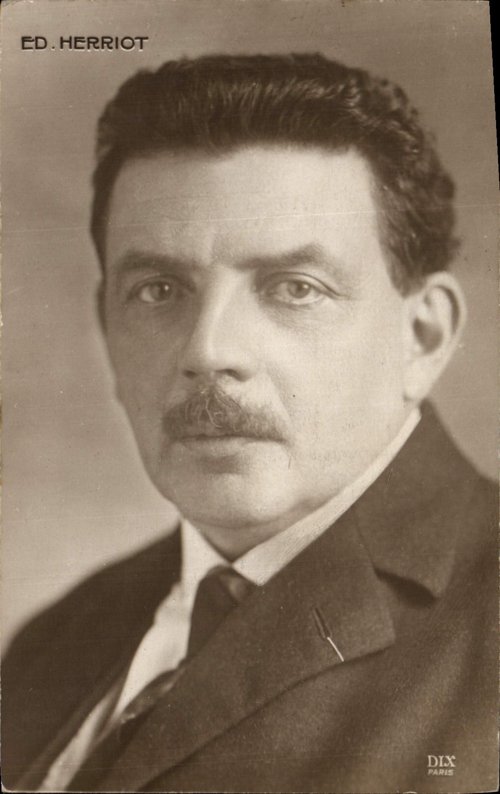 Vintage Postcard Edouard Herriot