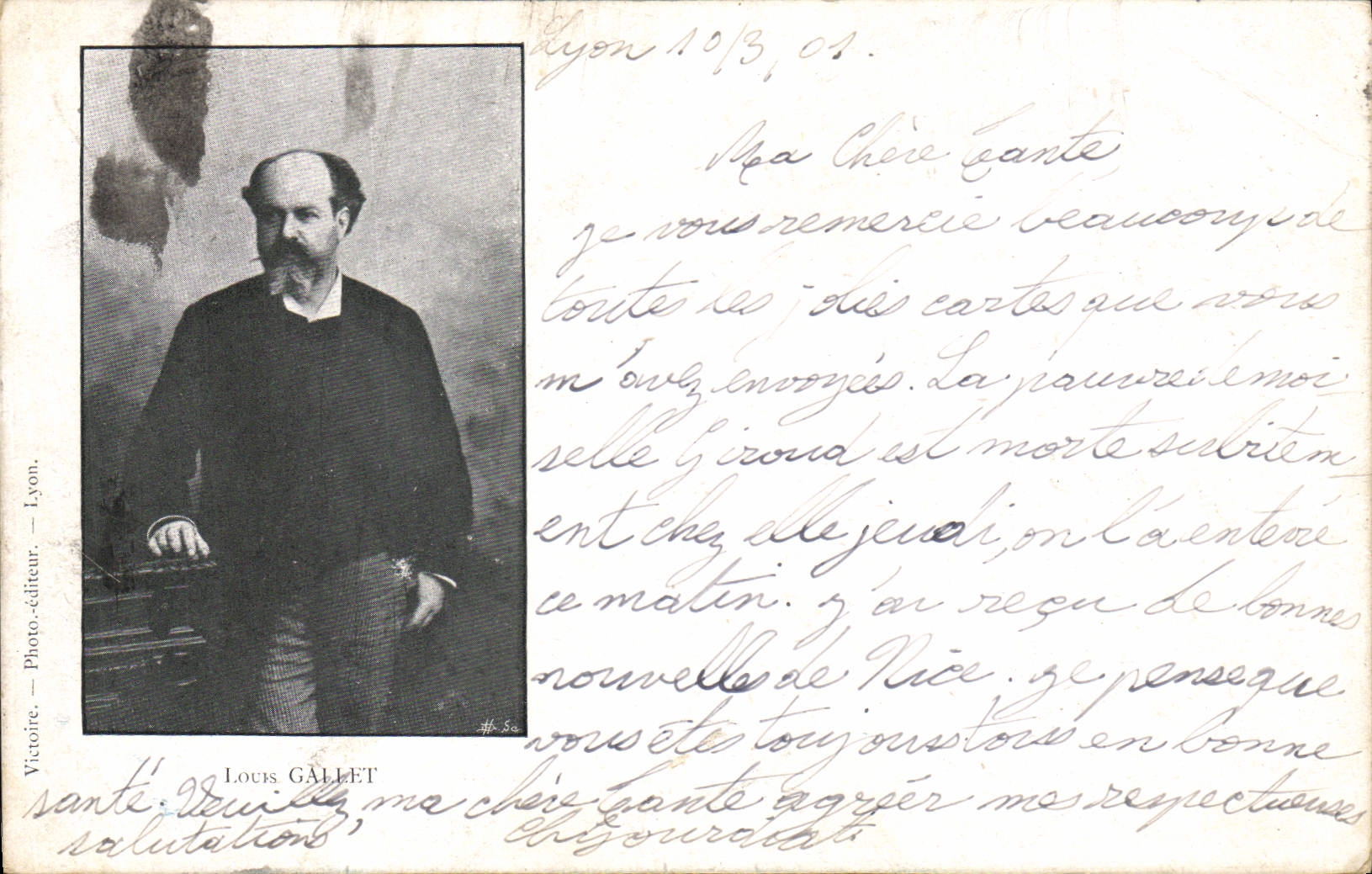 Vintage Postcard Louis Roller