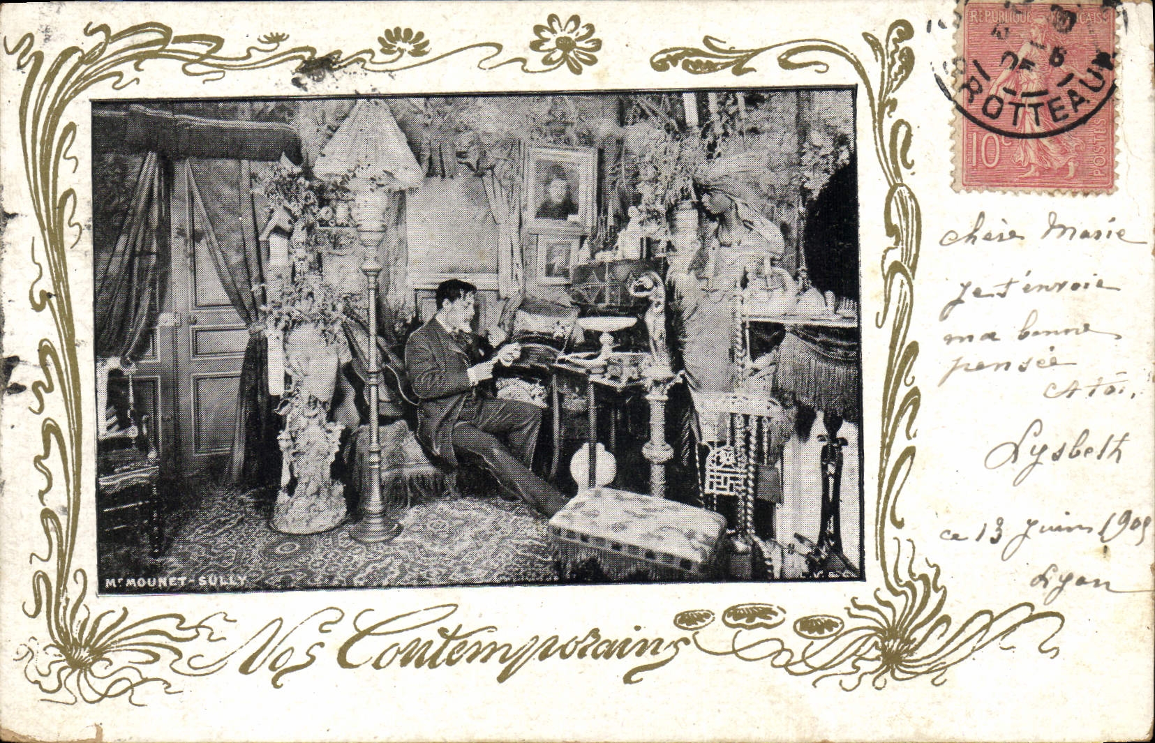 Vintage Postcard Mounet Sully