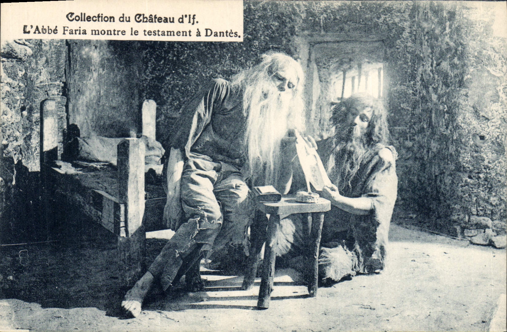 Vintage Postcard Marseilles Chateau of Yew the Abbot Faria motnre the will has Dantes