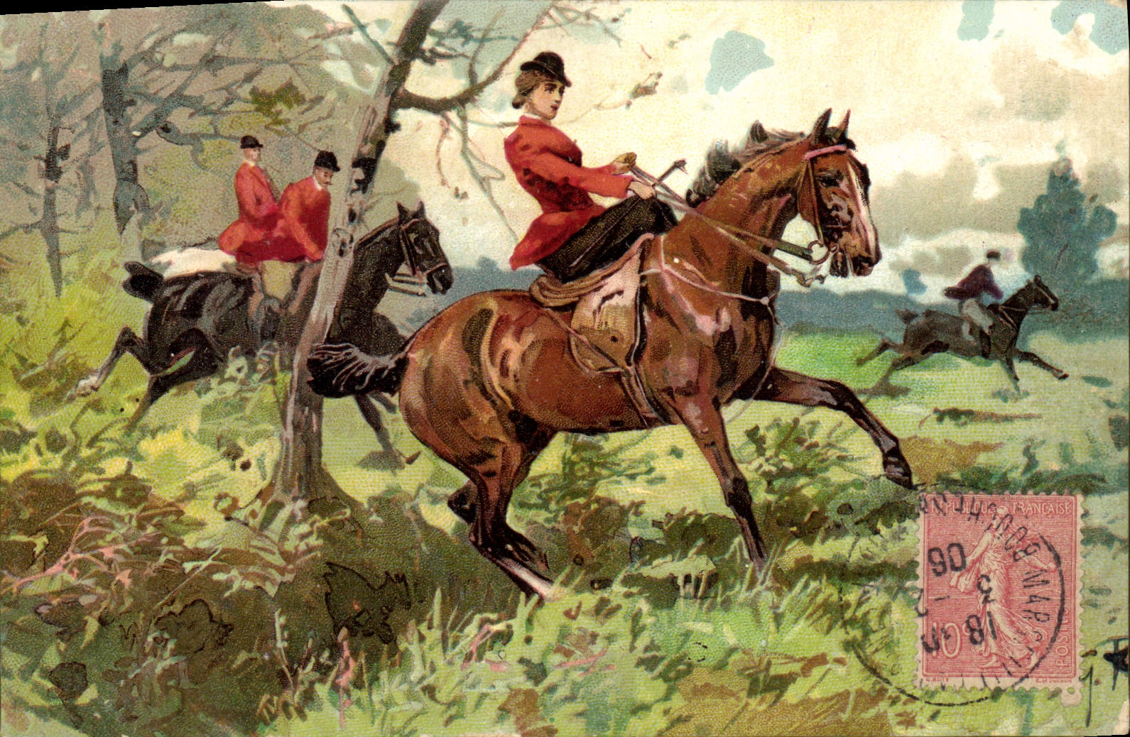 CPA Equitation Hippisme Cheval 