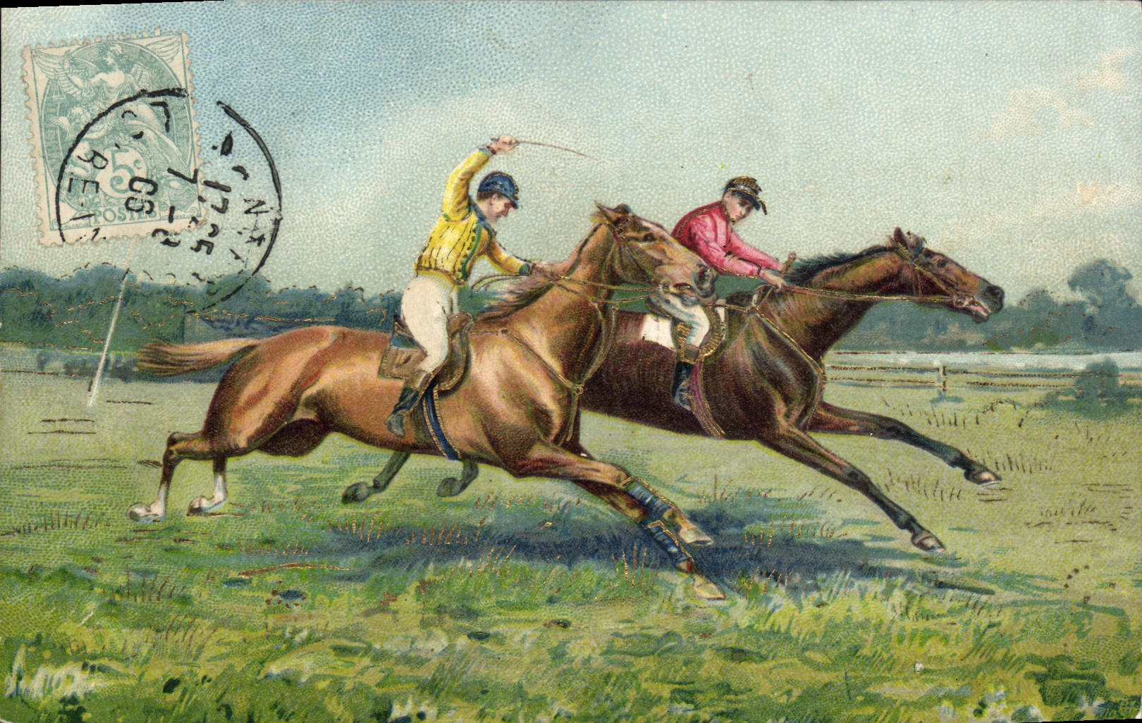 CPA Equitation Hippisme Cheval 