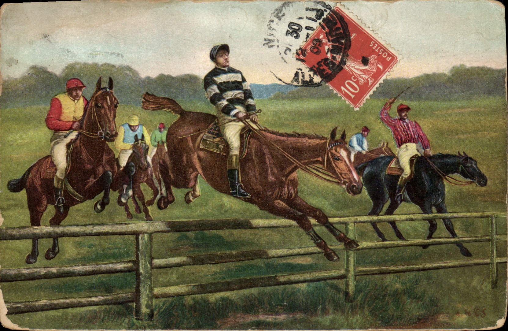 CPA Equitation Hippisme Cheval 