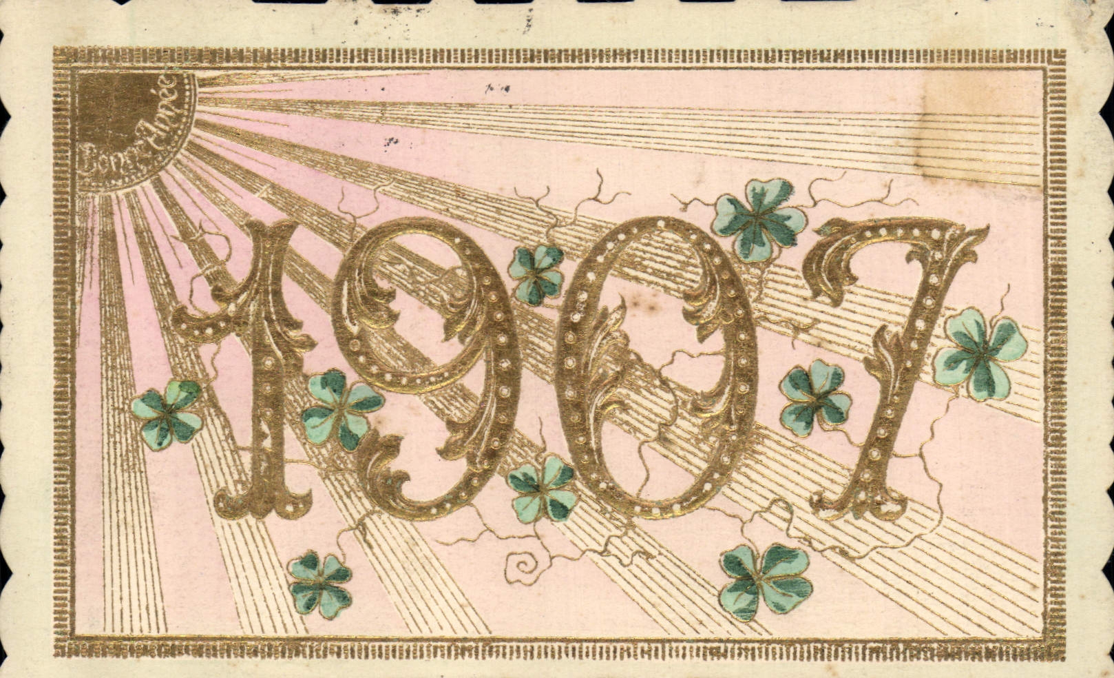 CPA Fantaisie Annee 1907 