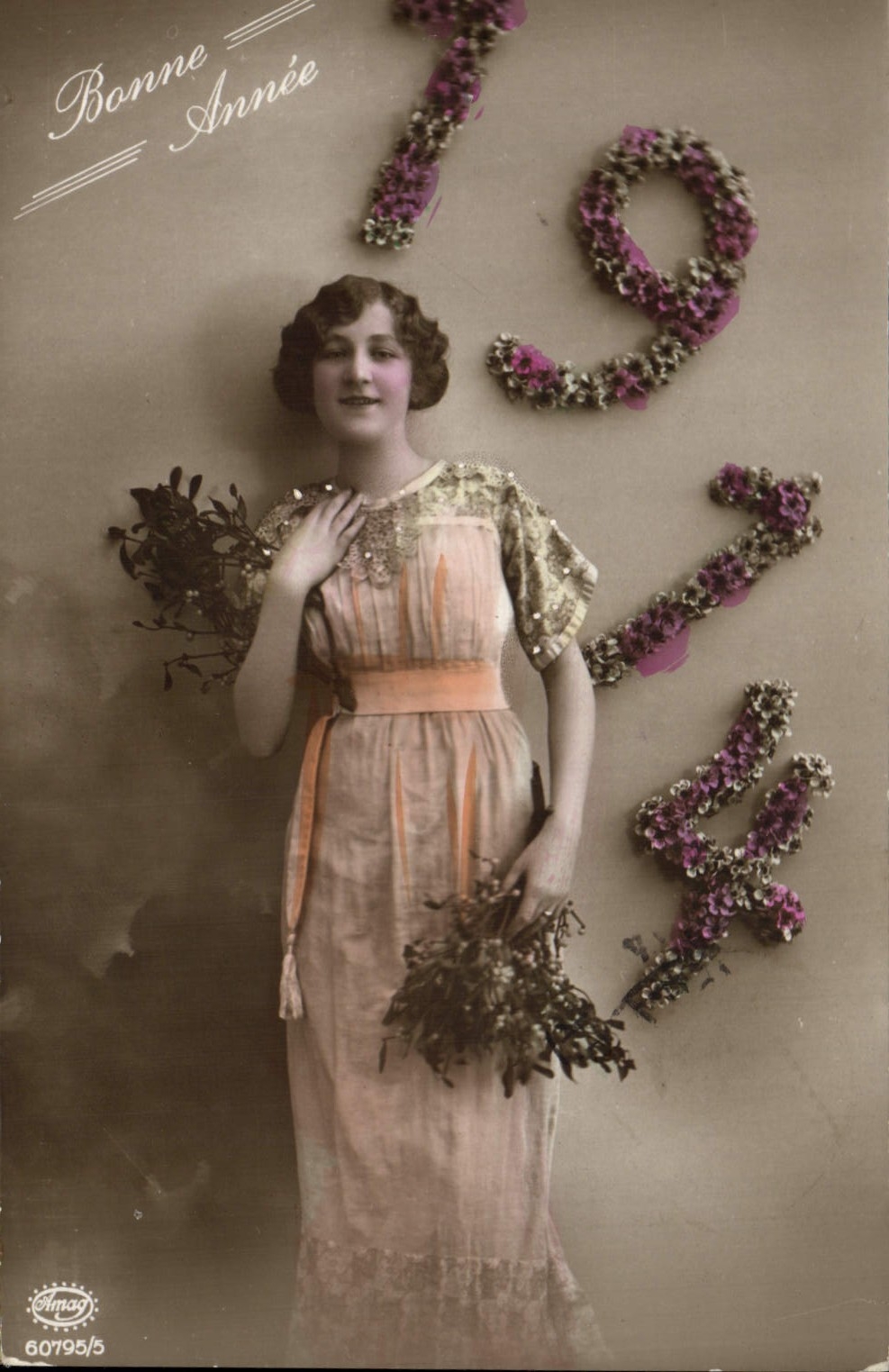 CPA Fantaisie Annee 1914 Femme 
