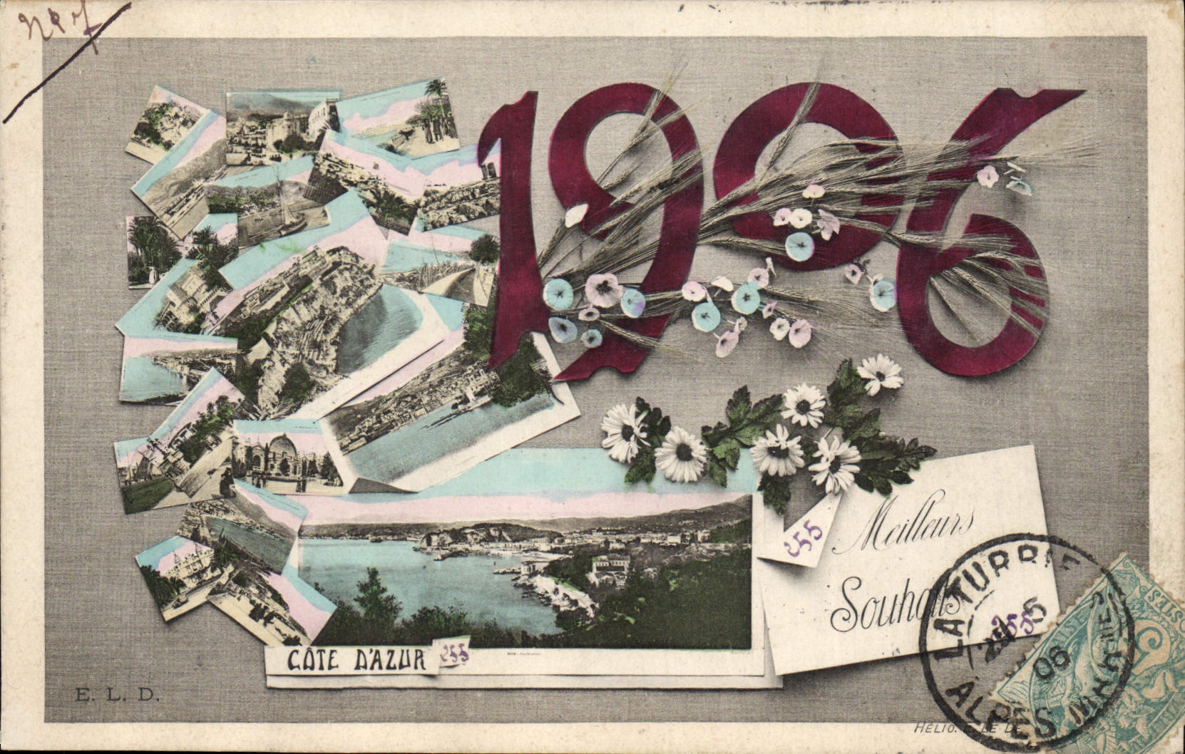 CPA Fantaisie Annee 1906 Cote d'Azur