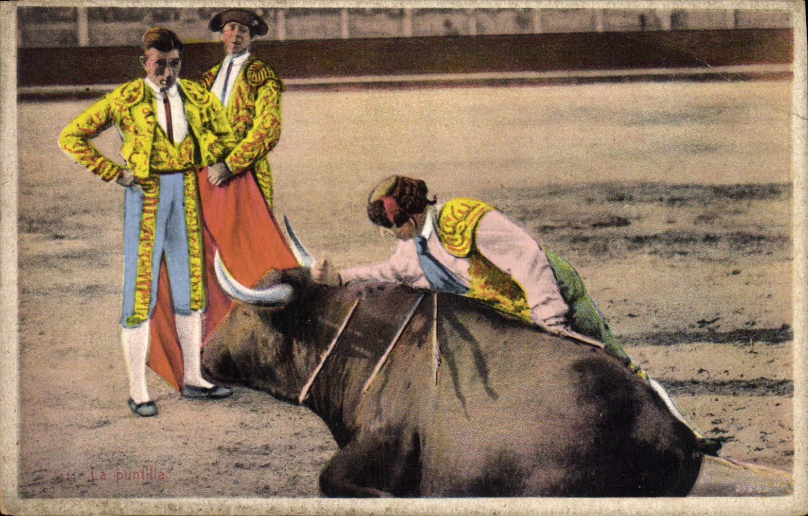 CPA Corrida Course de Taureaux La puntilla 