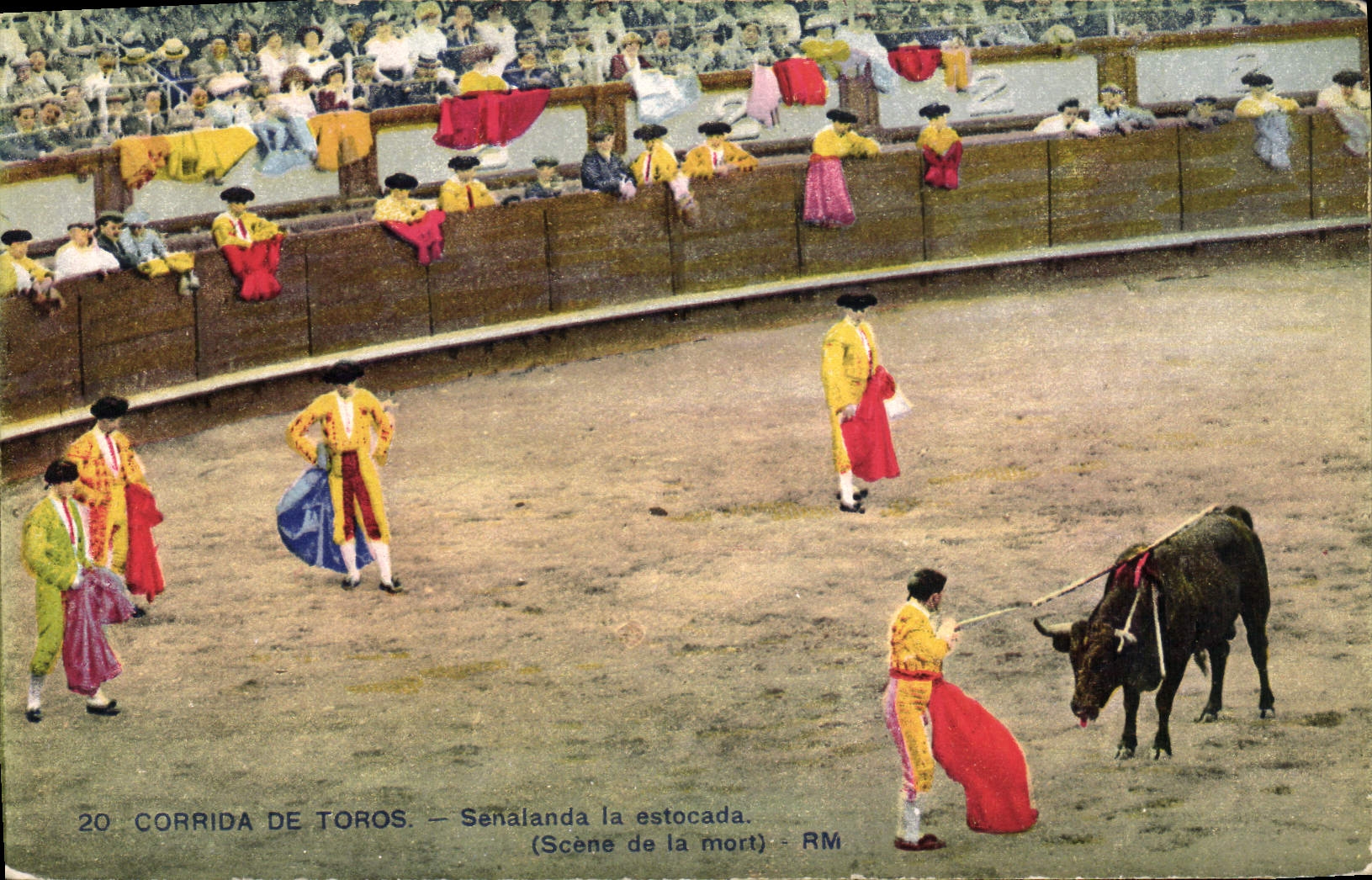 CPA Corrida Course de Taureaux Senalanda la estocada 