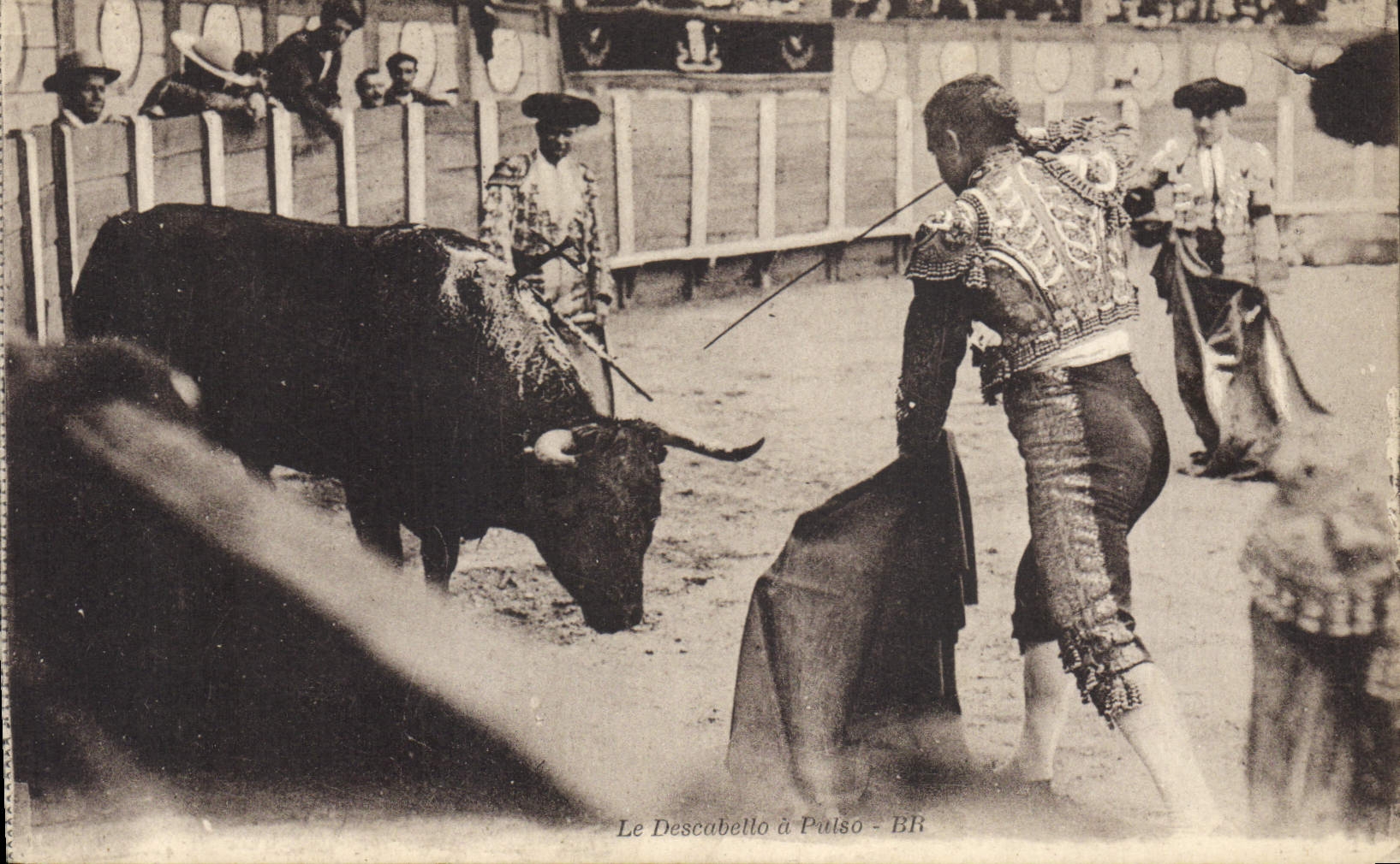 CPA Corrida Course de Taureaux Le Descabello a Pulso 