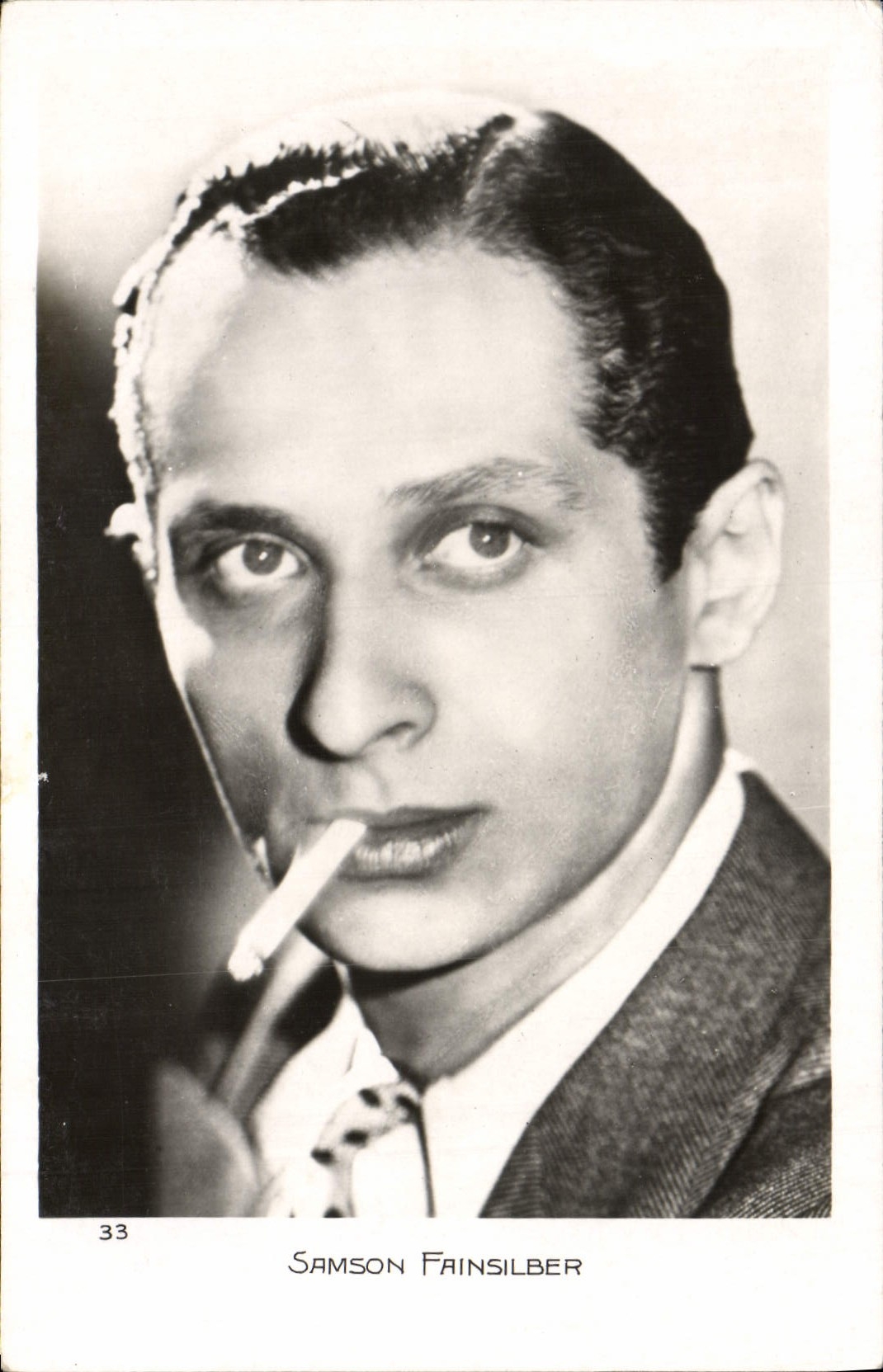 Modern Postcard Cinema Samson Fainsilber Cigarette Tobacco