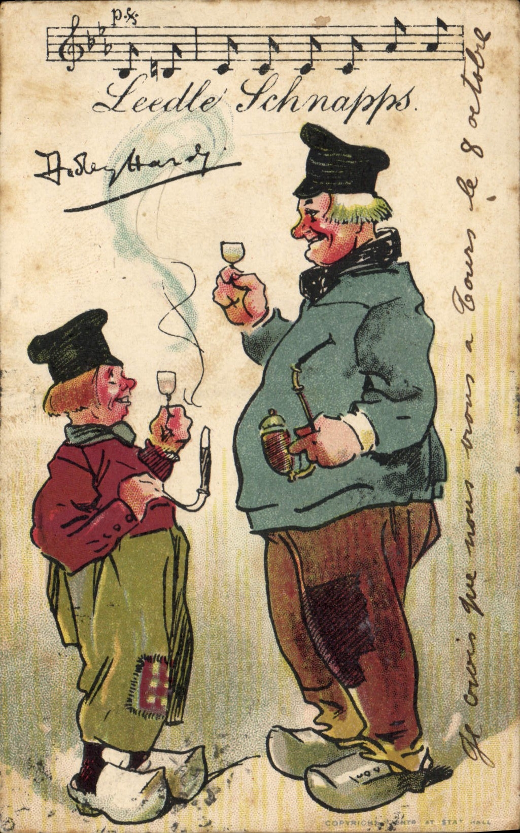 Vintage Postcard Fantasy Illustrator Leedle Schnapps