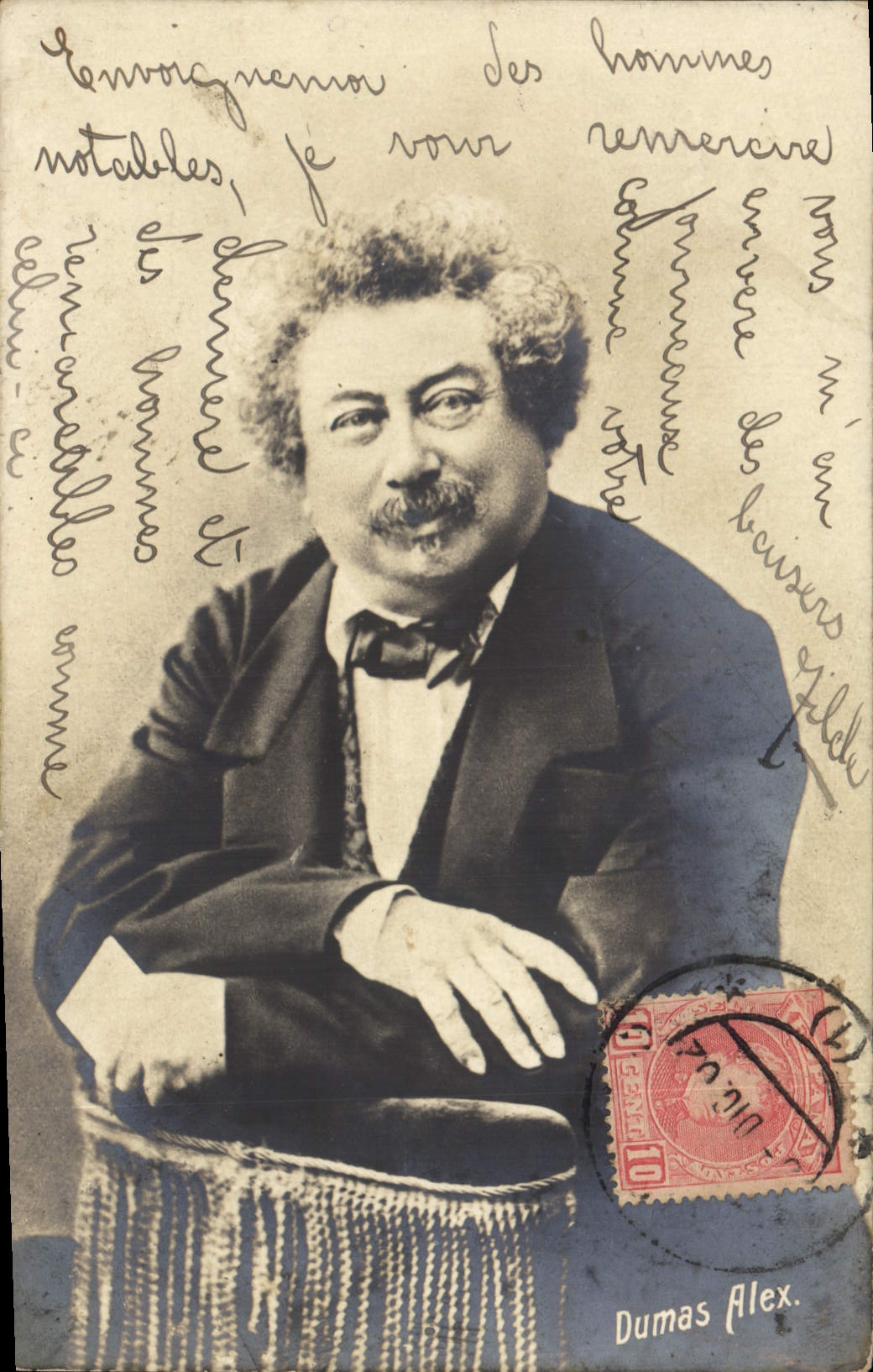Vintage Postcard Alexandre Dumas