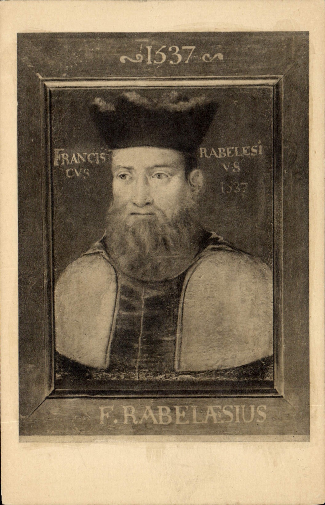 Vintage Postcard Medical college Portrait of Rabelais