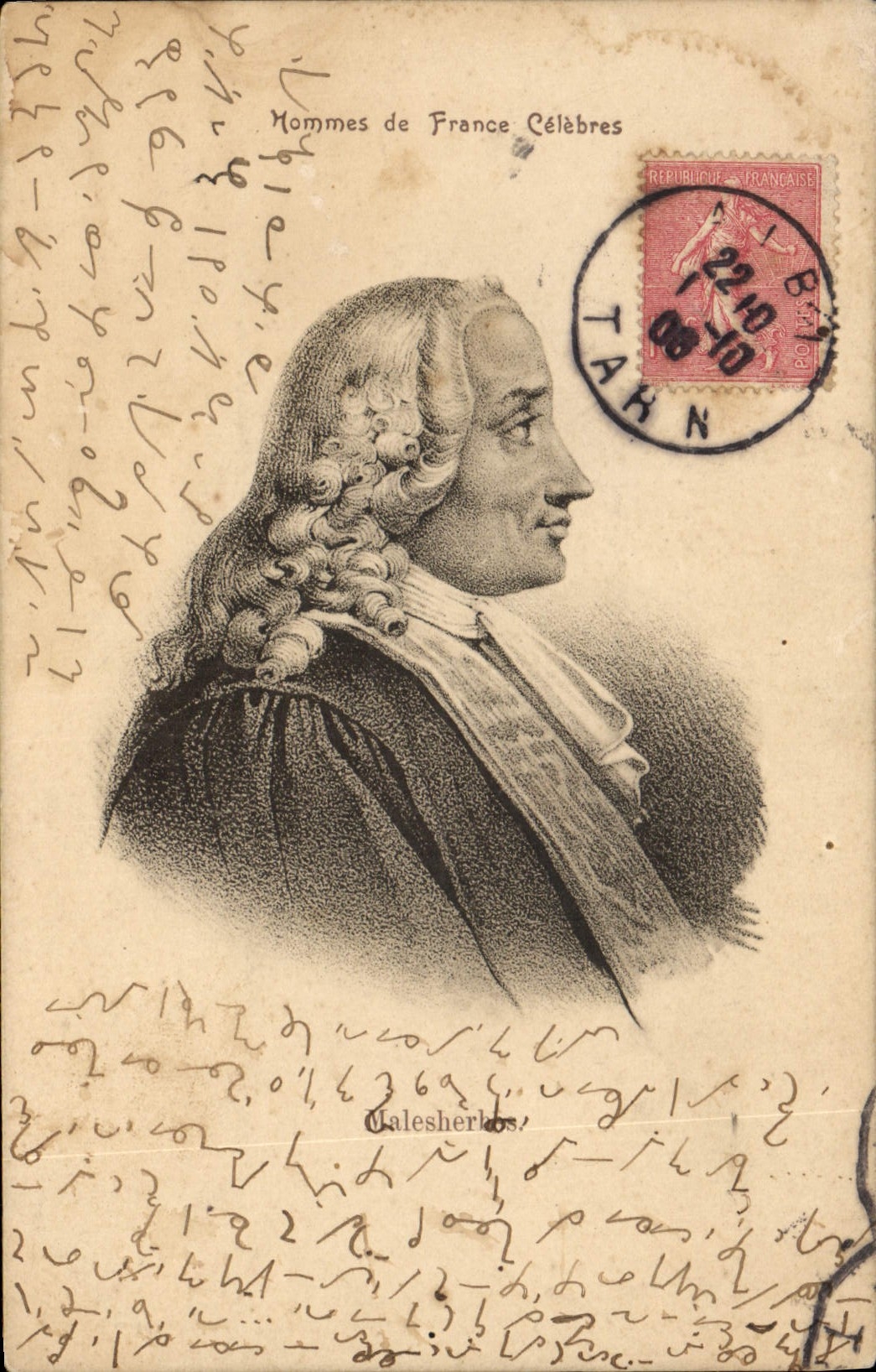 Vintage Postcard Malesherbes