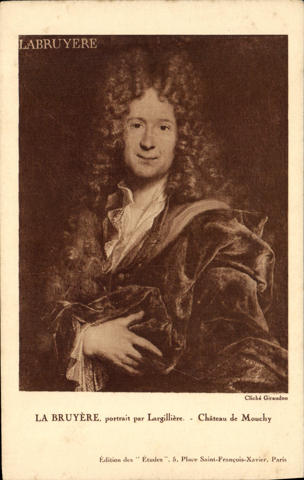 CPA Labruyere portrait par Largilliere Chateau de Mouchy 
