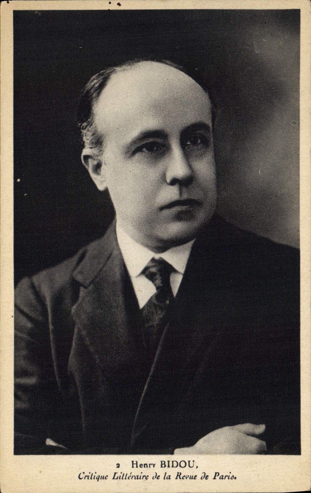 CPA Henry Bidou Critique litteraire de la Revue de Paris 