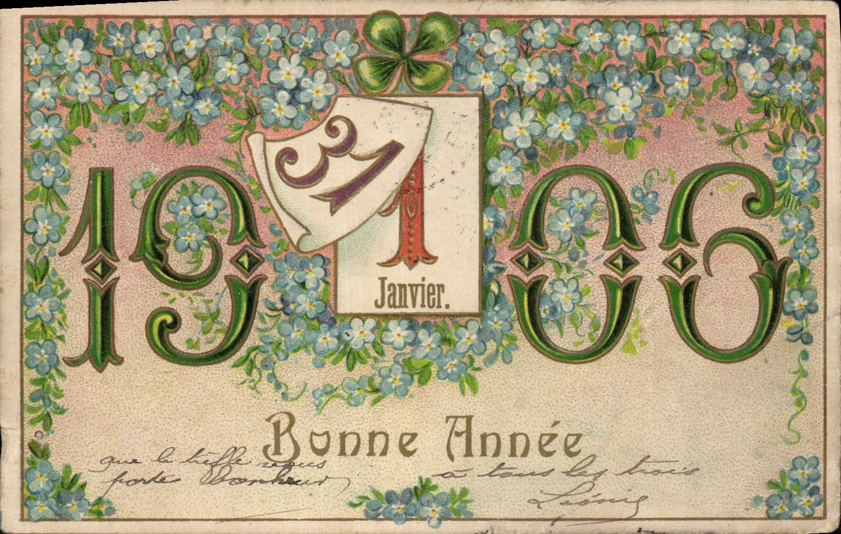 CPA Fantaisie Annee 1906