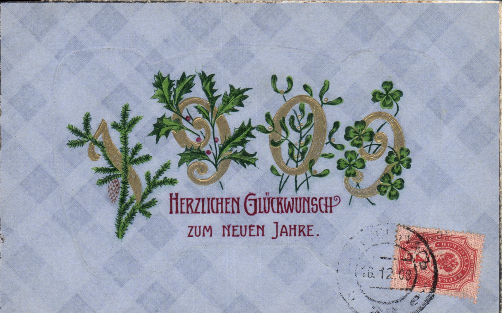 CPA Fantaisie Annee 1909 Russie Russia