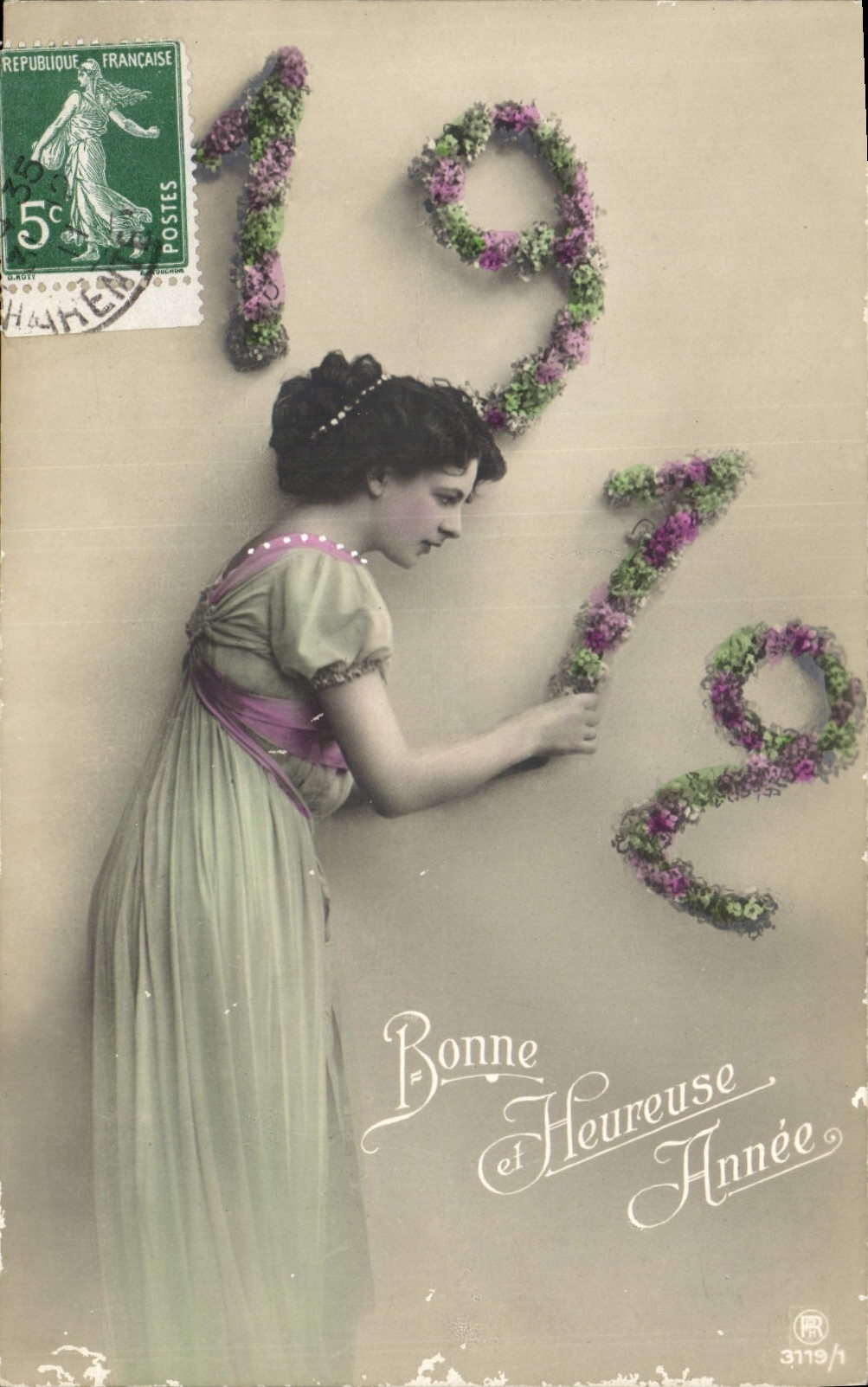 CPA Fantaisie Annee 1912 Femme 