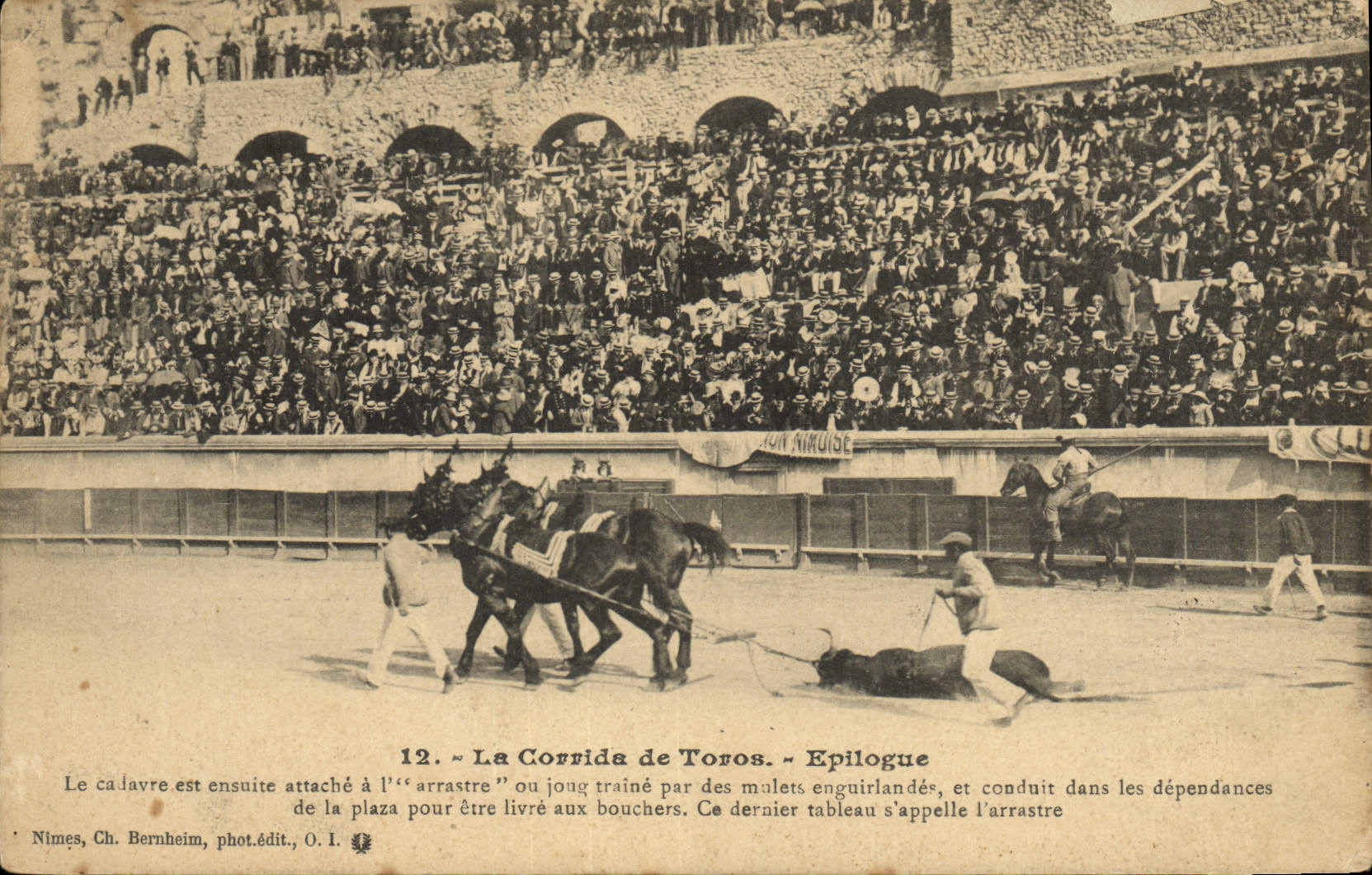 Postal Corrida Corrida de toros la Corrida de Toros Epílogo