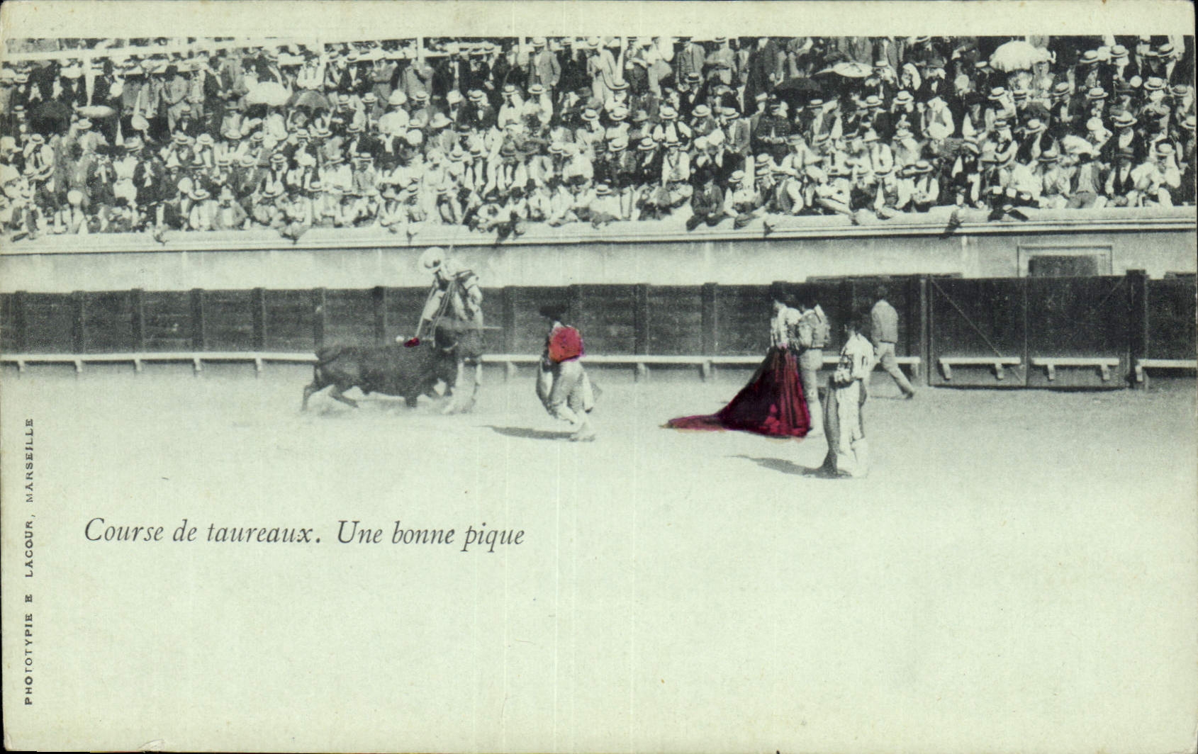 CPA Corrida Course de Taureaux Une bonne pique