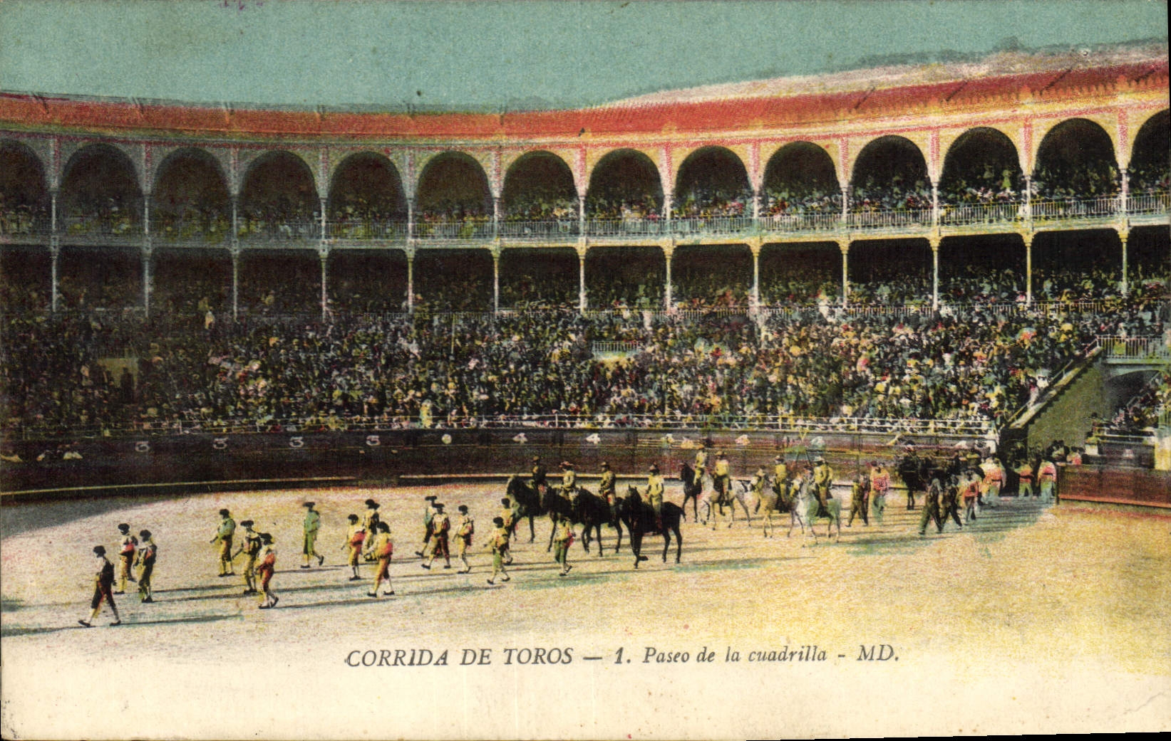 CPA Corrida Course de Taureaux Paseo de la cuadrilla Corrida de Toros