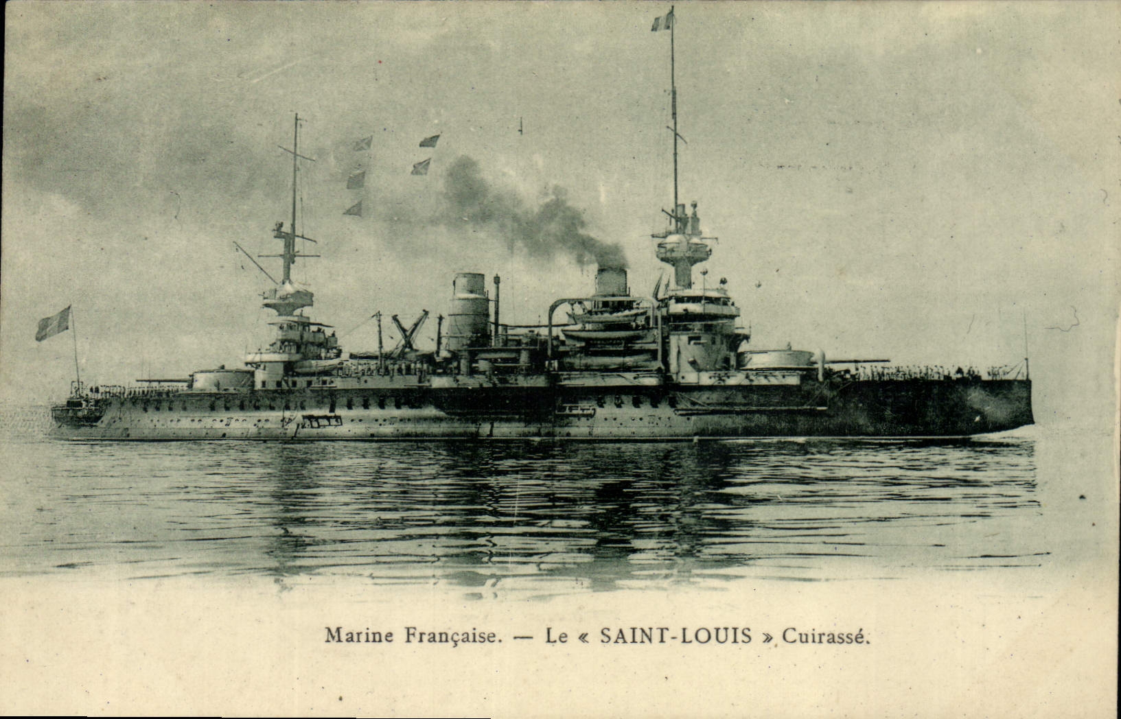 CPA Bateau de Guerre Le St Louis Cuirasse