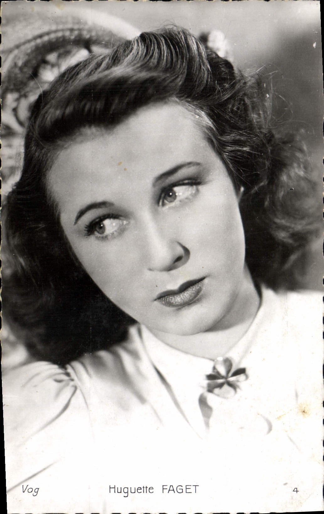 CPM Cinema Huguette Faget 