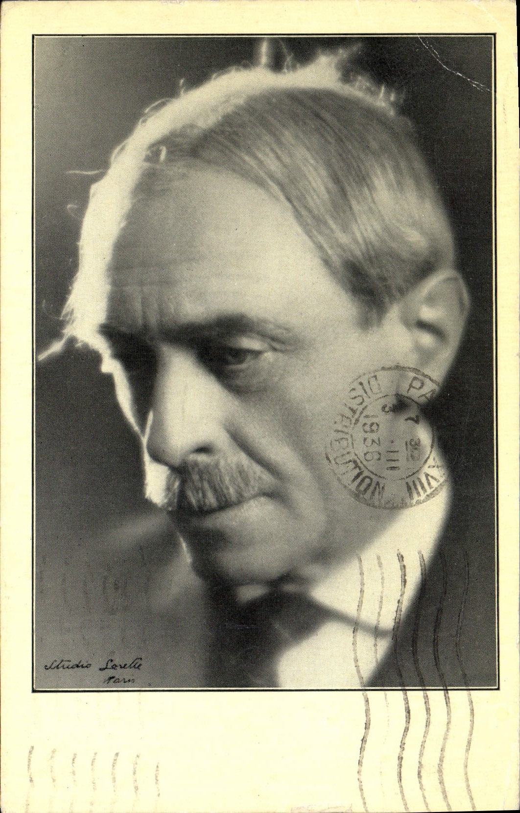 Postal Paul Valéry de la Academia Francesa Autor de Miradas sobre el Mundo actual