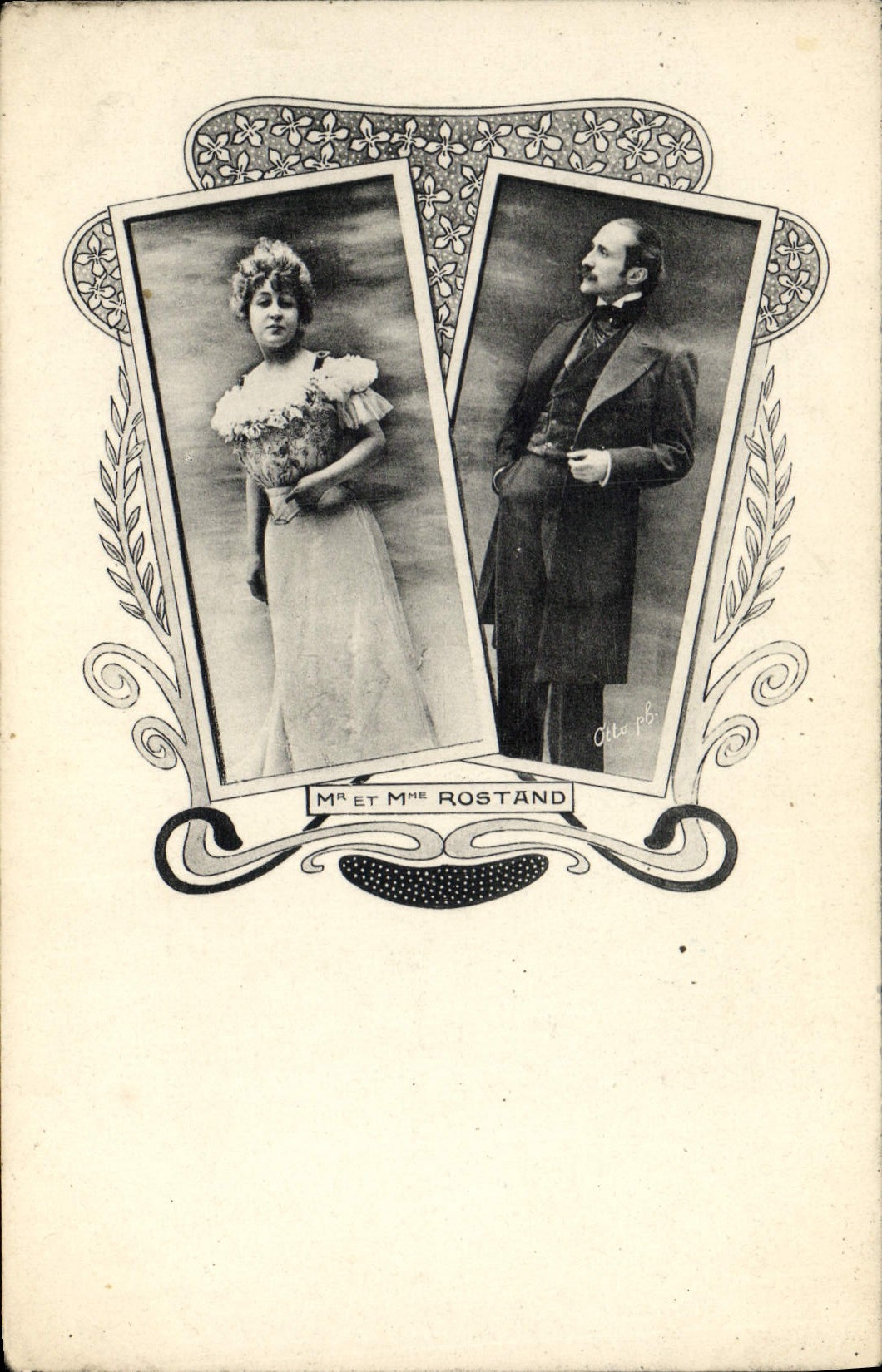CPA Mr et Mme Rostand 
