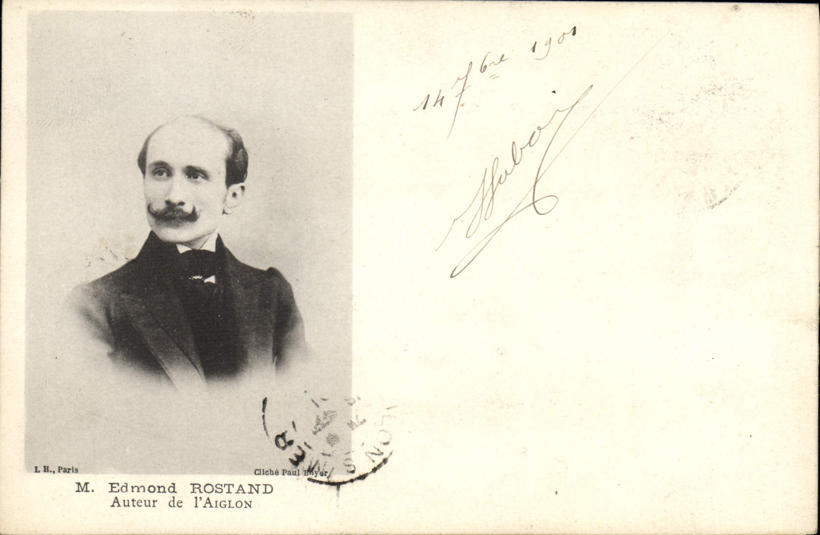 CPA Edmond Rostand Auteur de l'Aiglon 