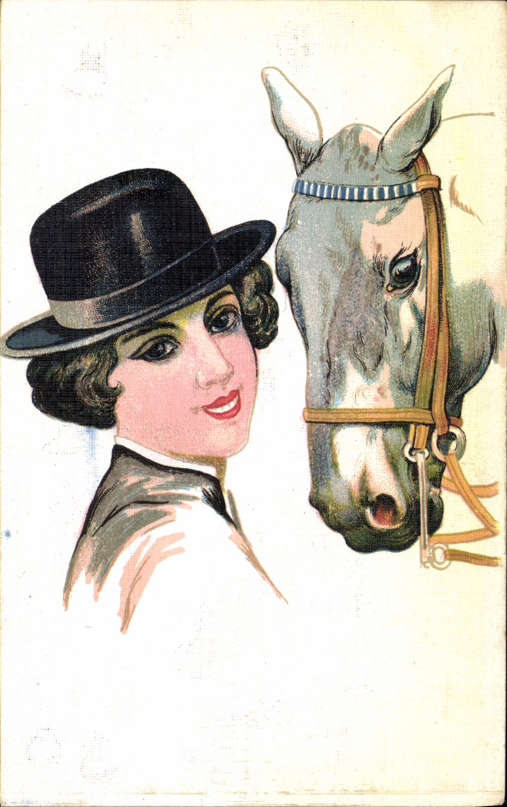 CPA Cheval Equitation Hippisme Femme