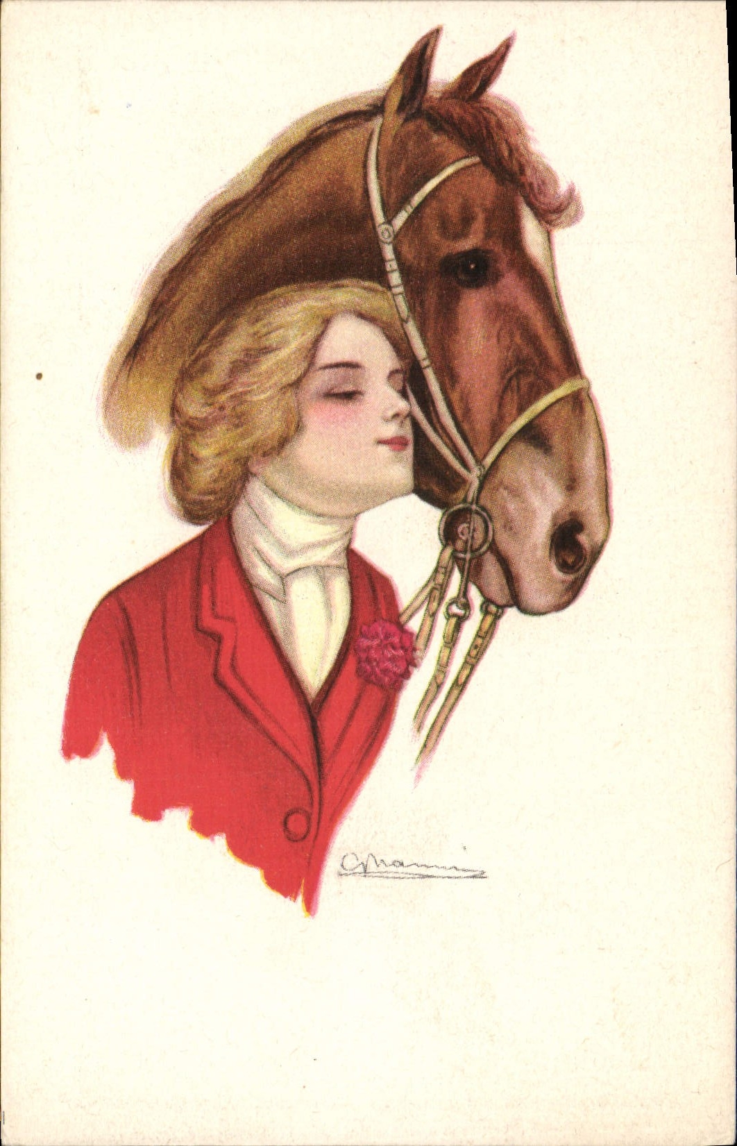 CPA Cheval Equitation Hippisme Femme