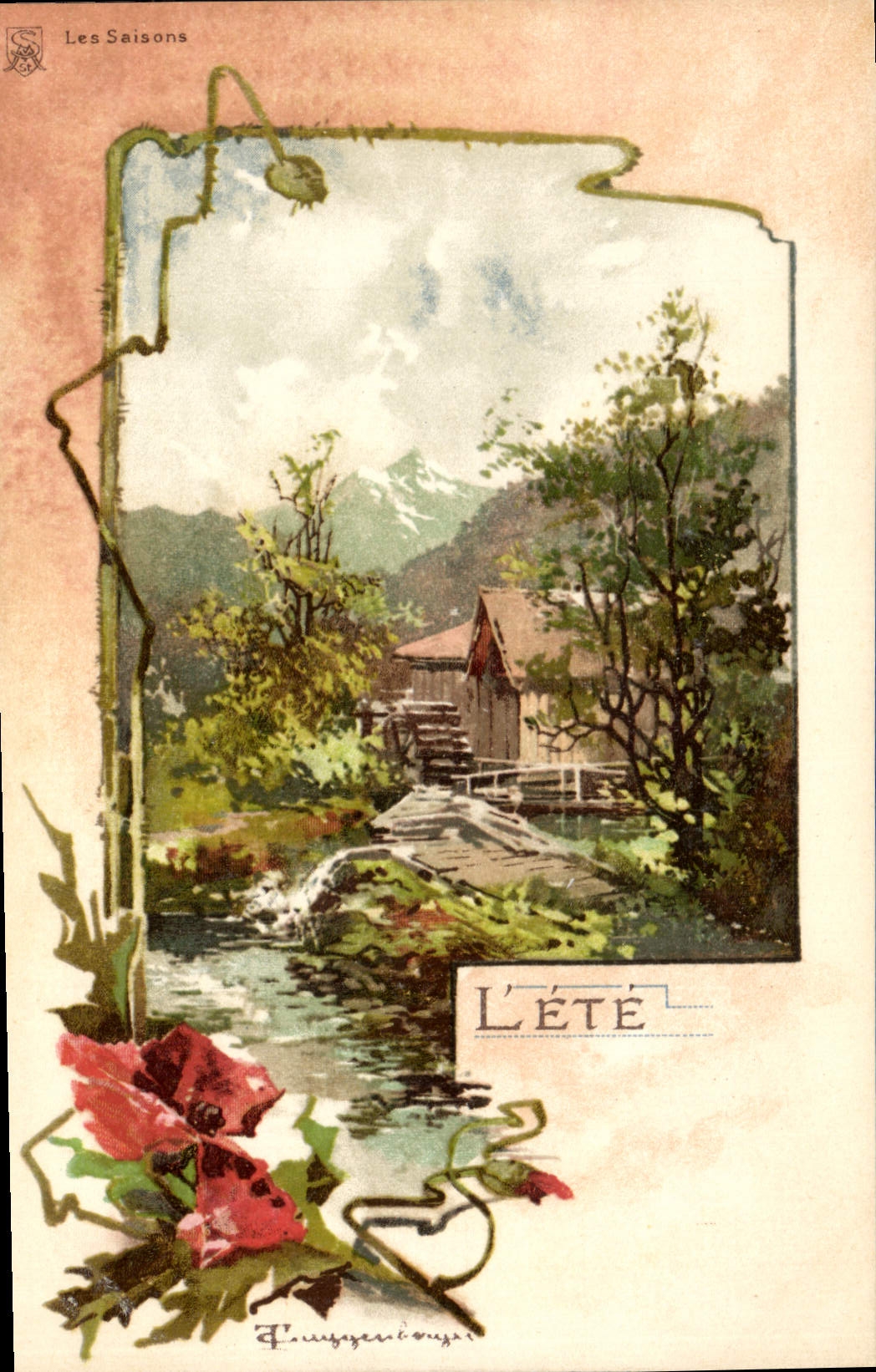 CPA Fantaisie Saison L'ete 