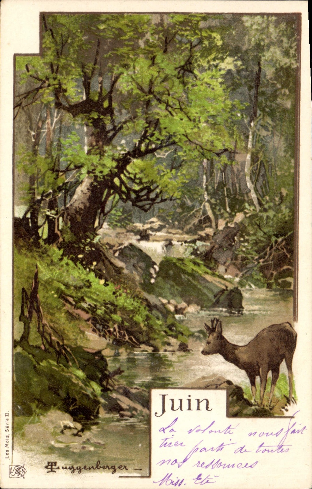 Vintage Postcard Fantasy Month June