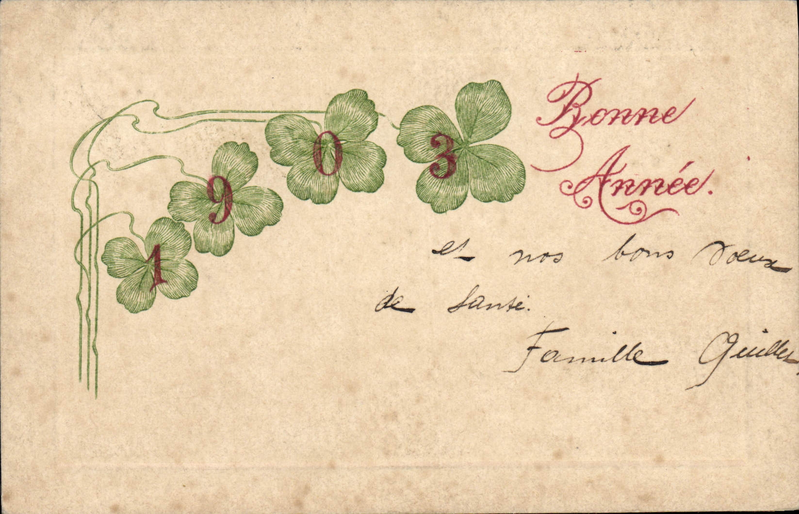 Vintage Postcard Fantasy Flowers Year 1903