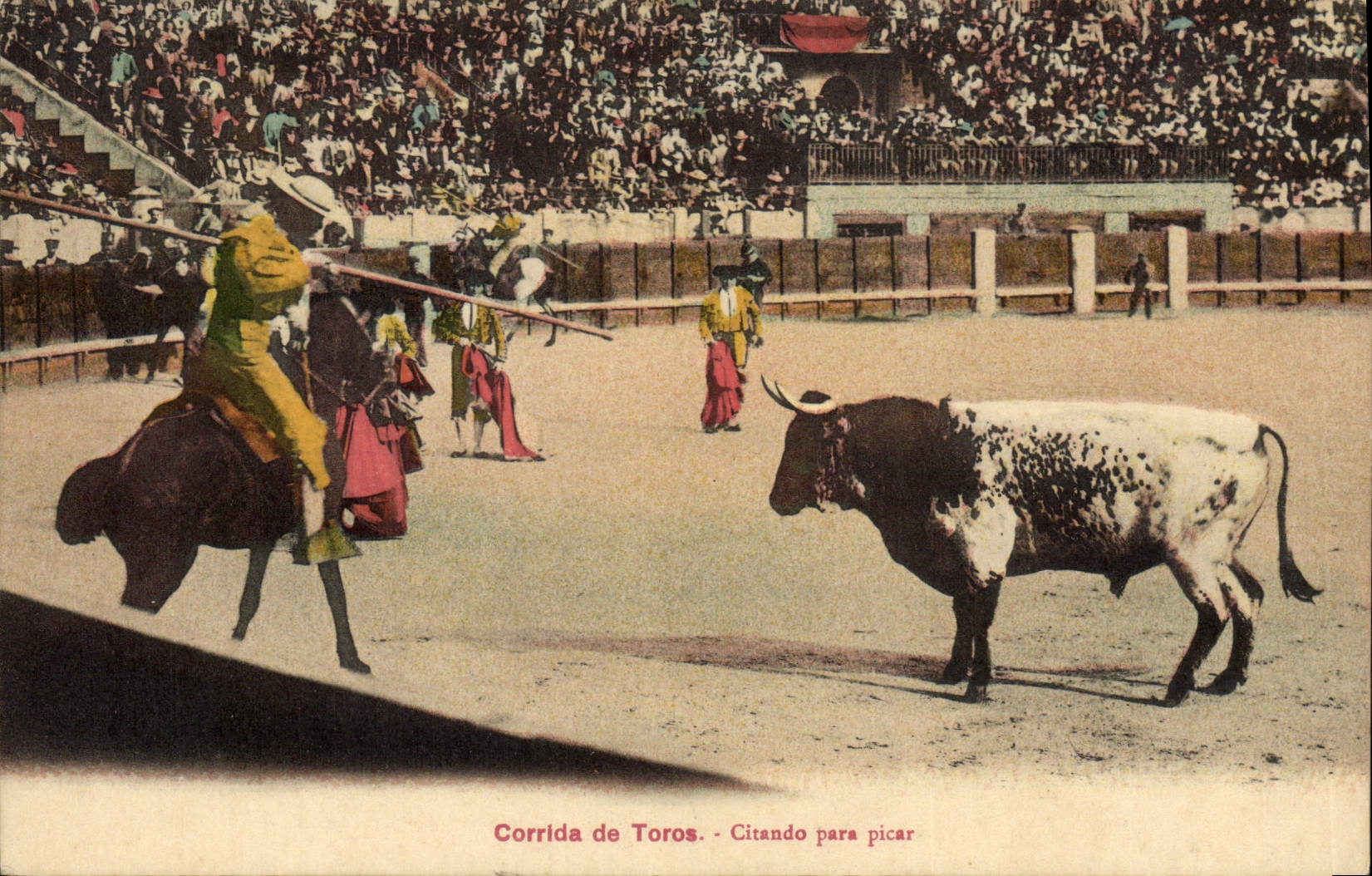 CPA Corrida Course de taureaux Citando para picar