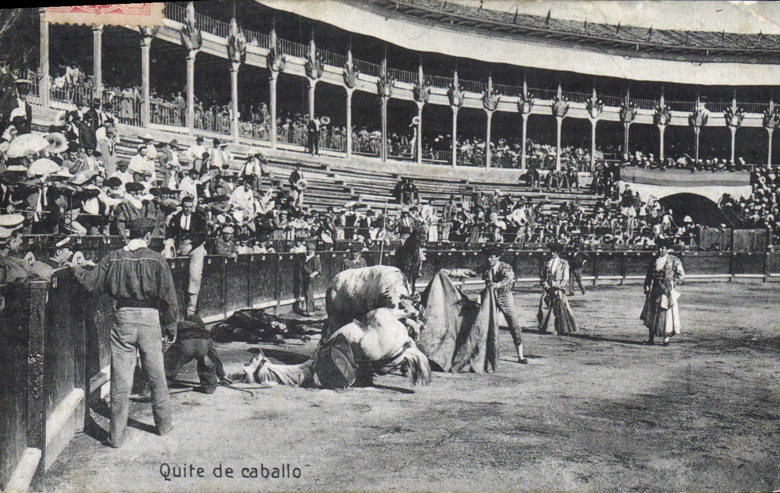 CPA Corrida Course de taureaux Quite de caballo 