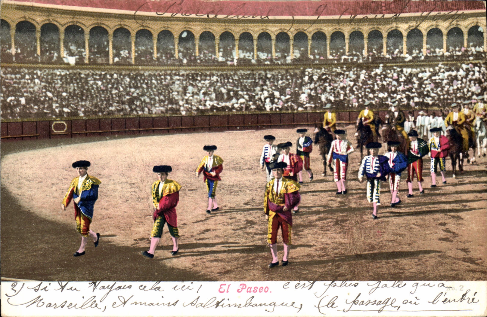 CPA Corrida Course de taureaux El paseo