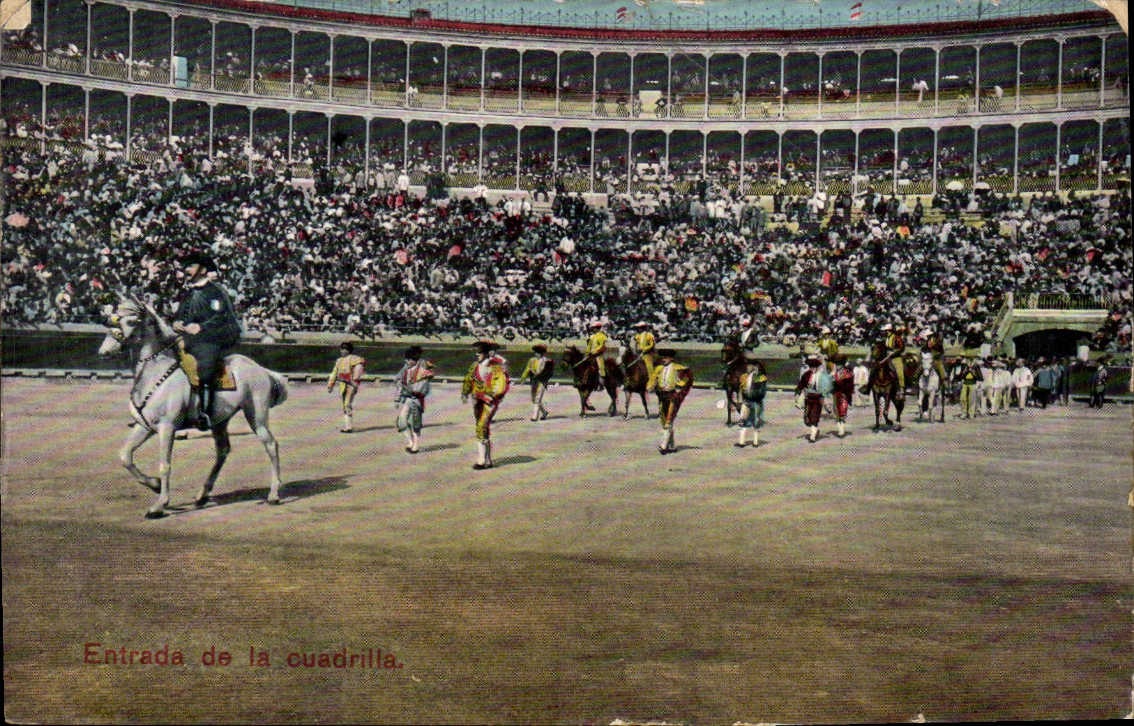 CPA Corrida Course de taureaux Entrada de la cuadrilla 