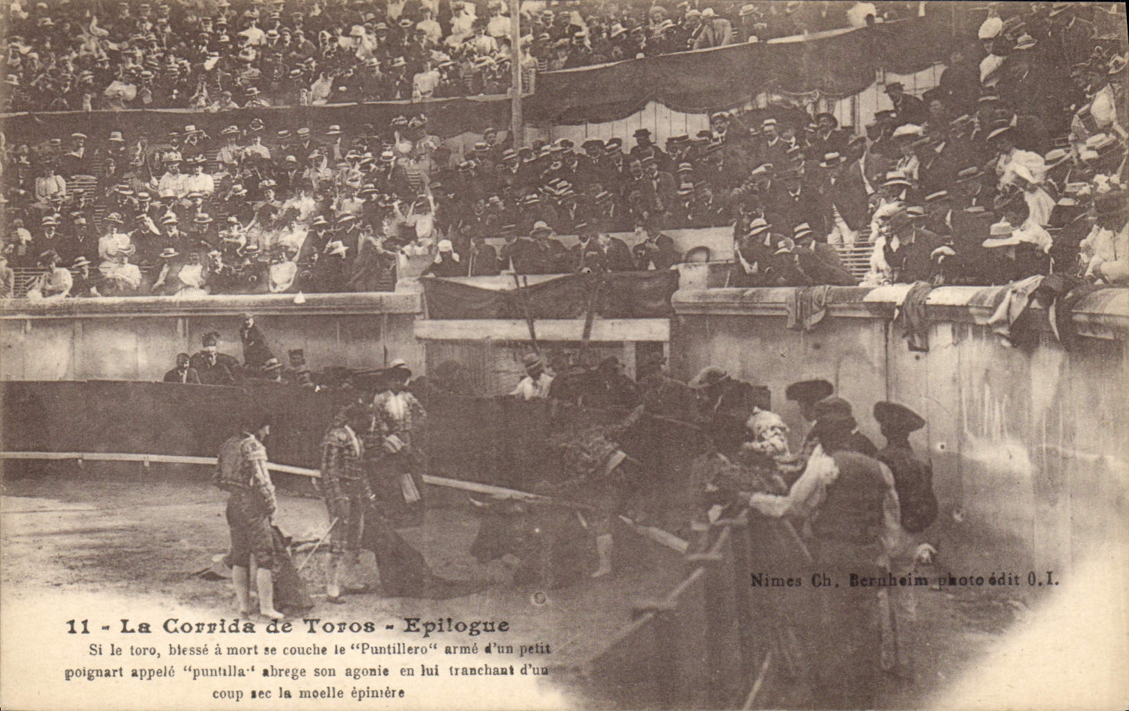 Postal Corrida Corrida de toros Epílogo