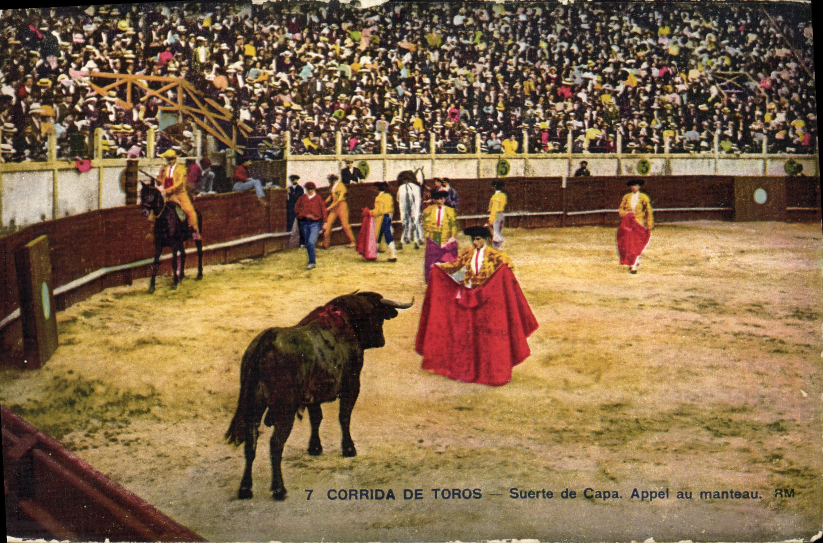 CPA Corrida Course de taureaux Suerte de Capa