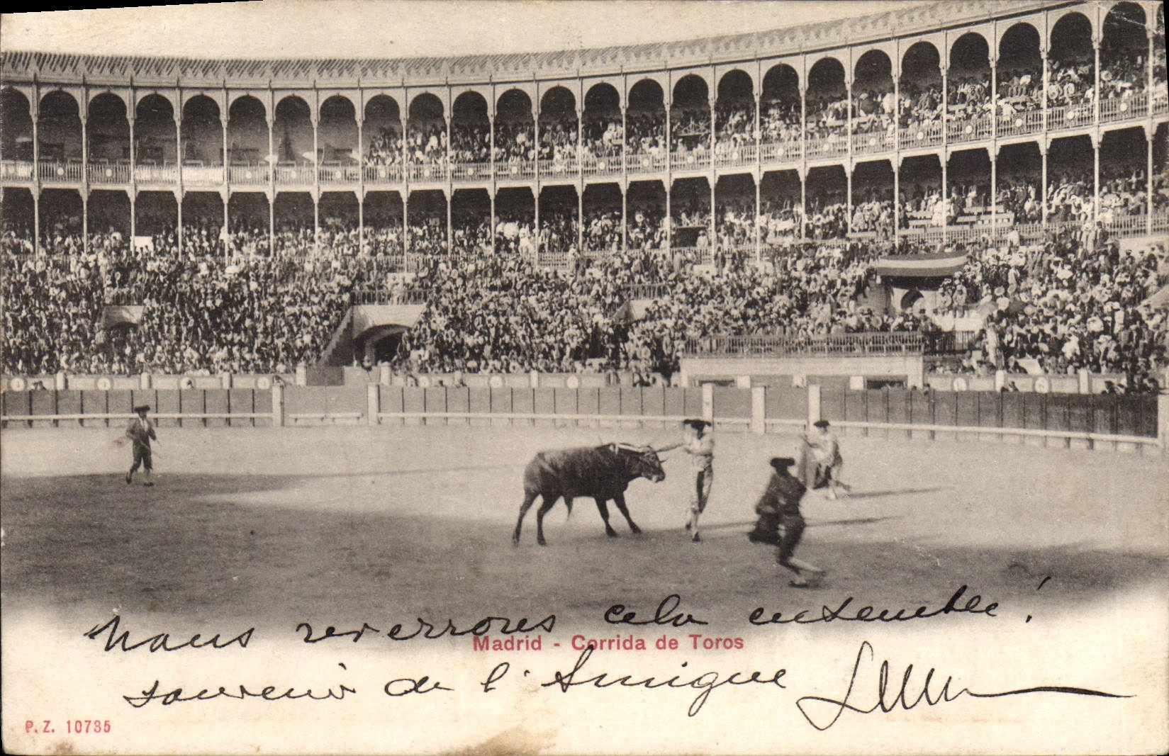 Postal Corrida Corrida de toros Madrid